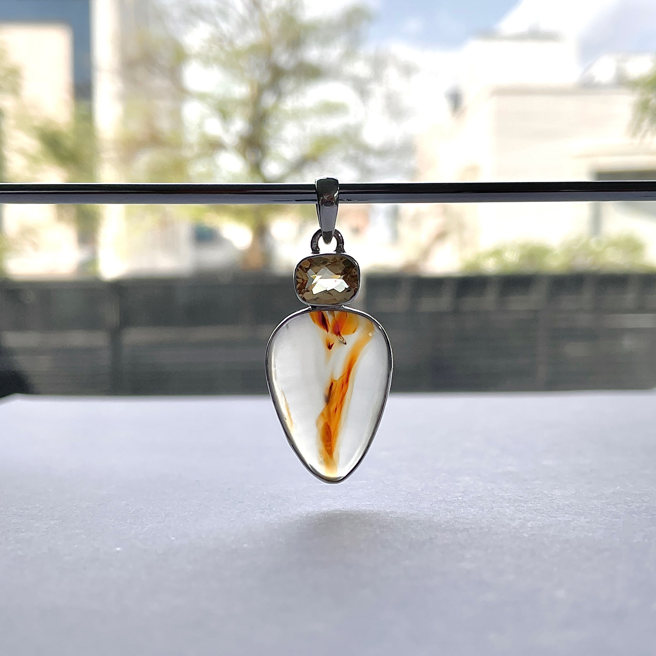 Montana Agate Pendant-(MTA-P-62.)