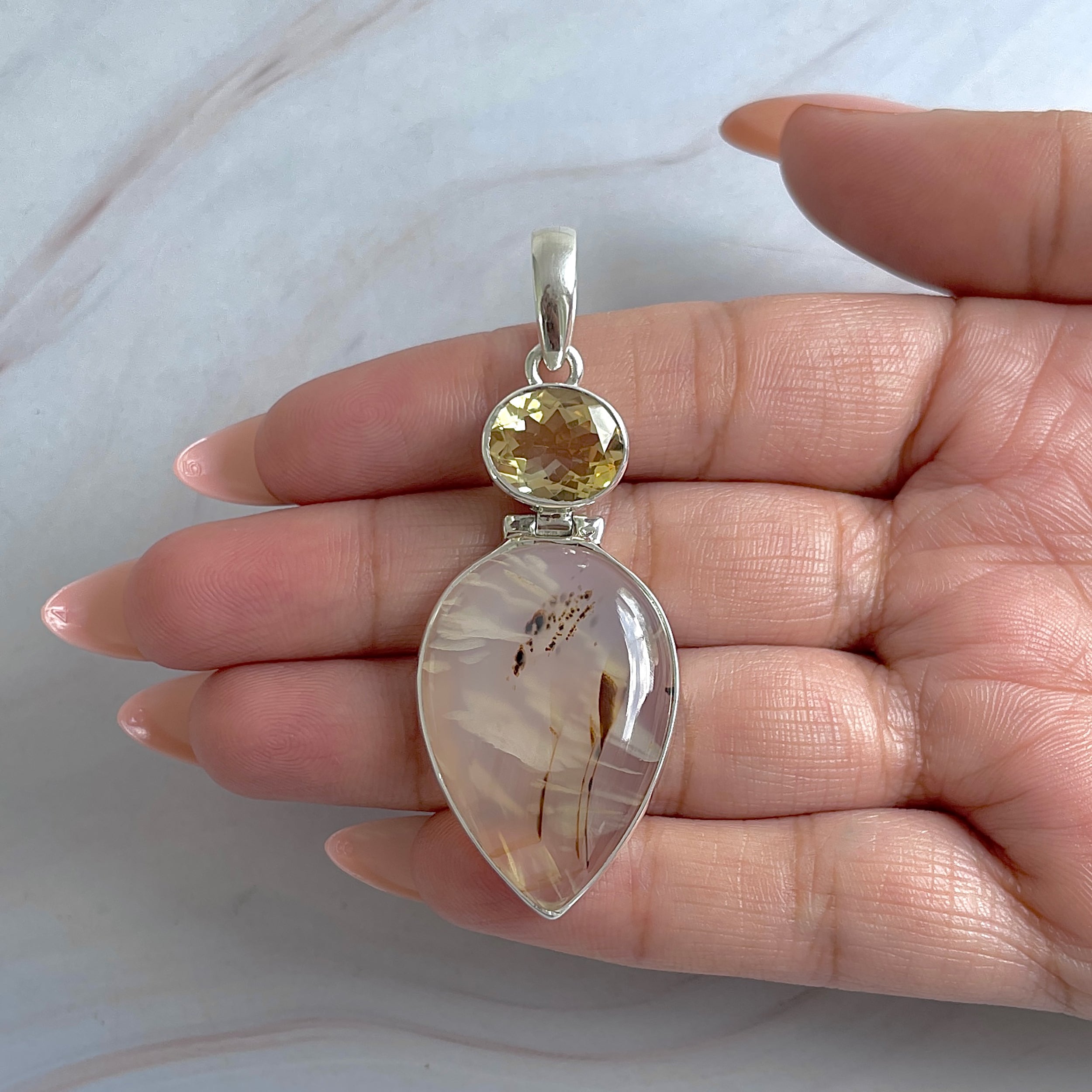 Montana Agate Pendant-(MTA-P-63.)
