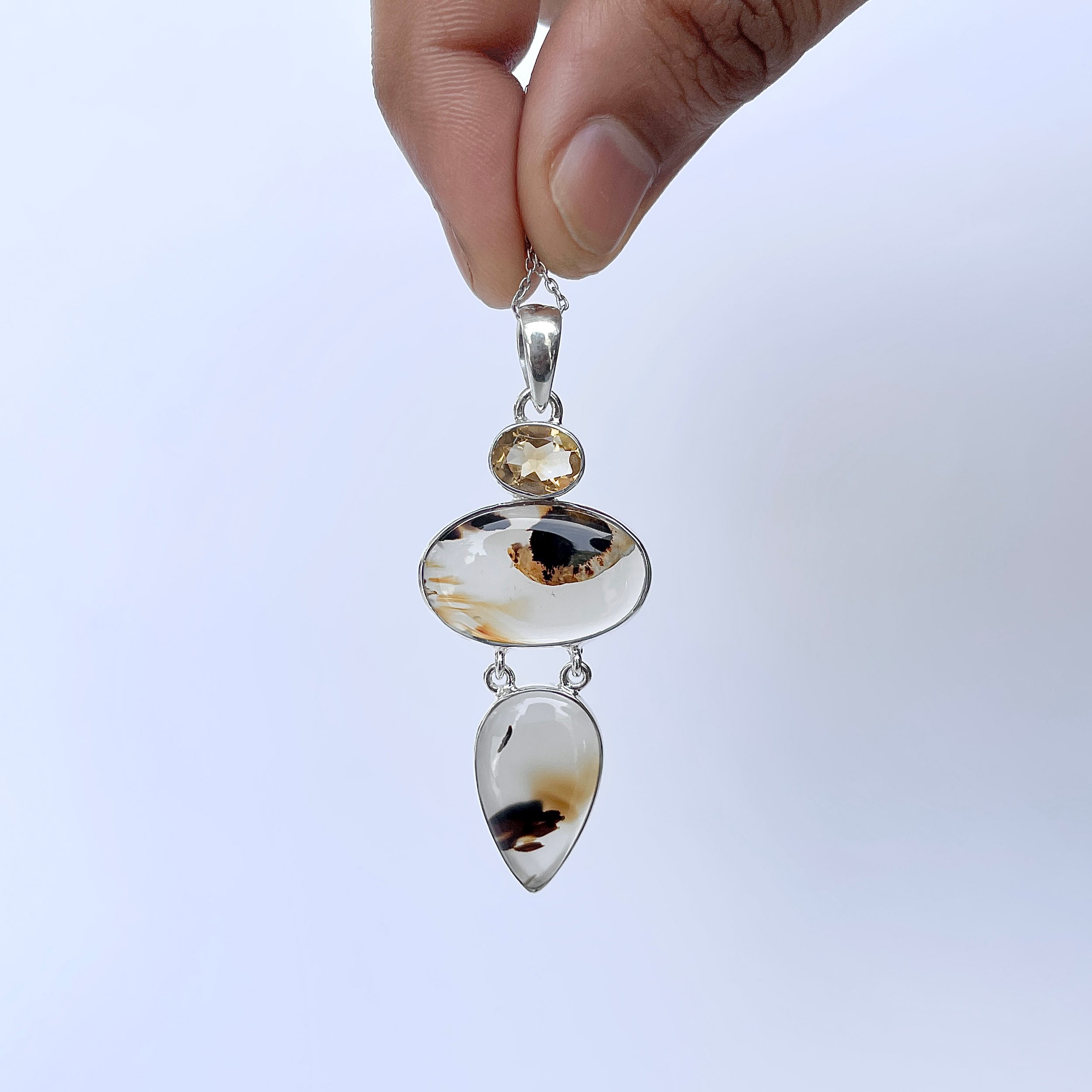 Montana Agate Pendant-(MTA-P-64.)
