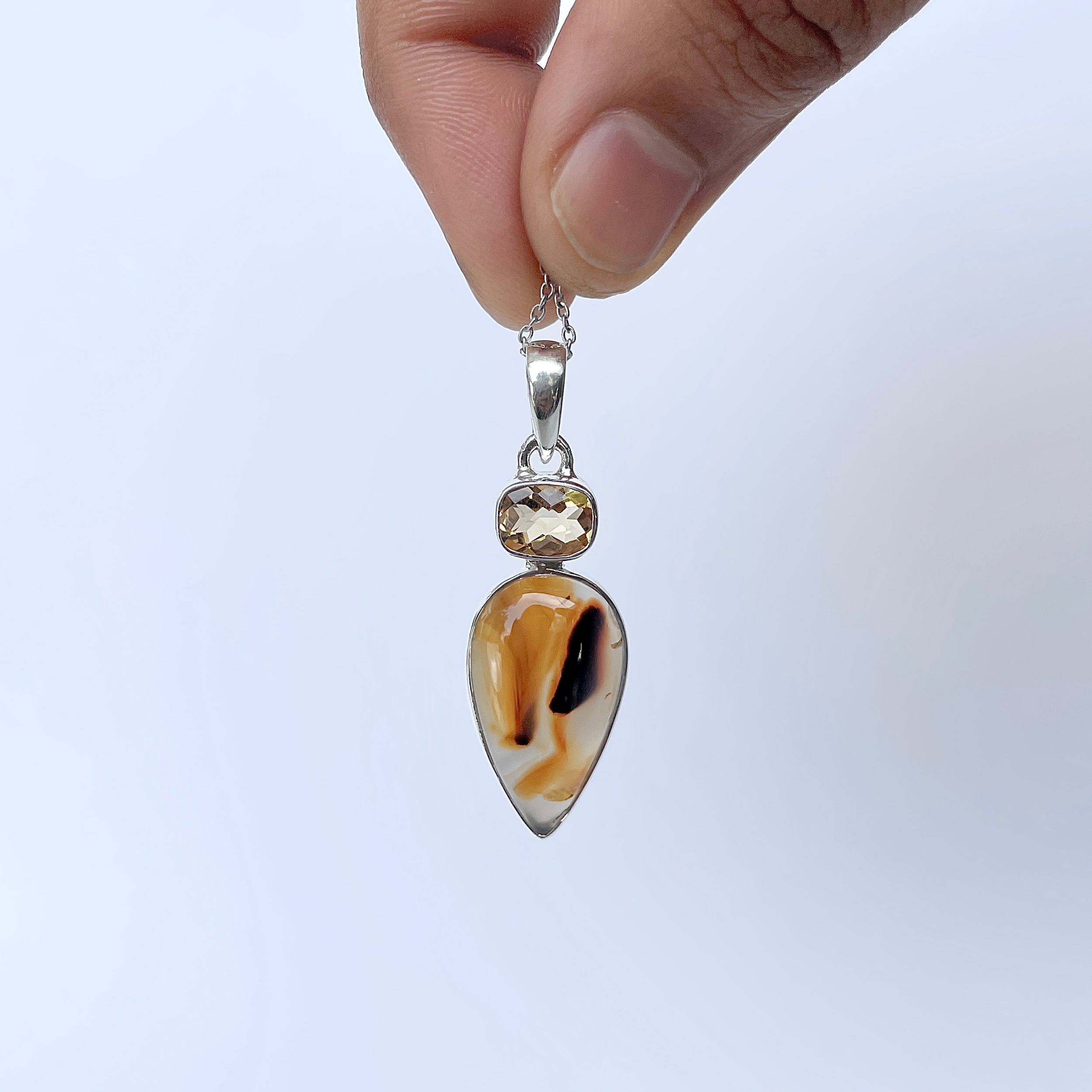 Montana Agate Pendant-(MTA-P-65.)