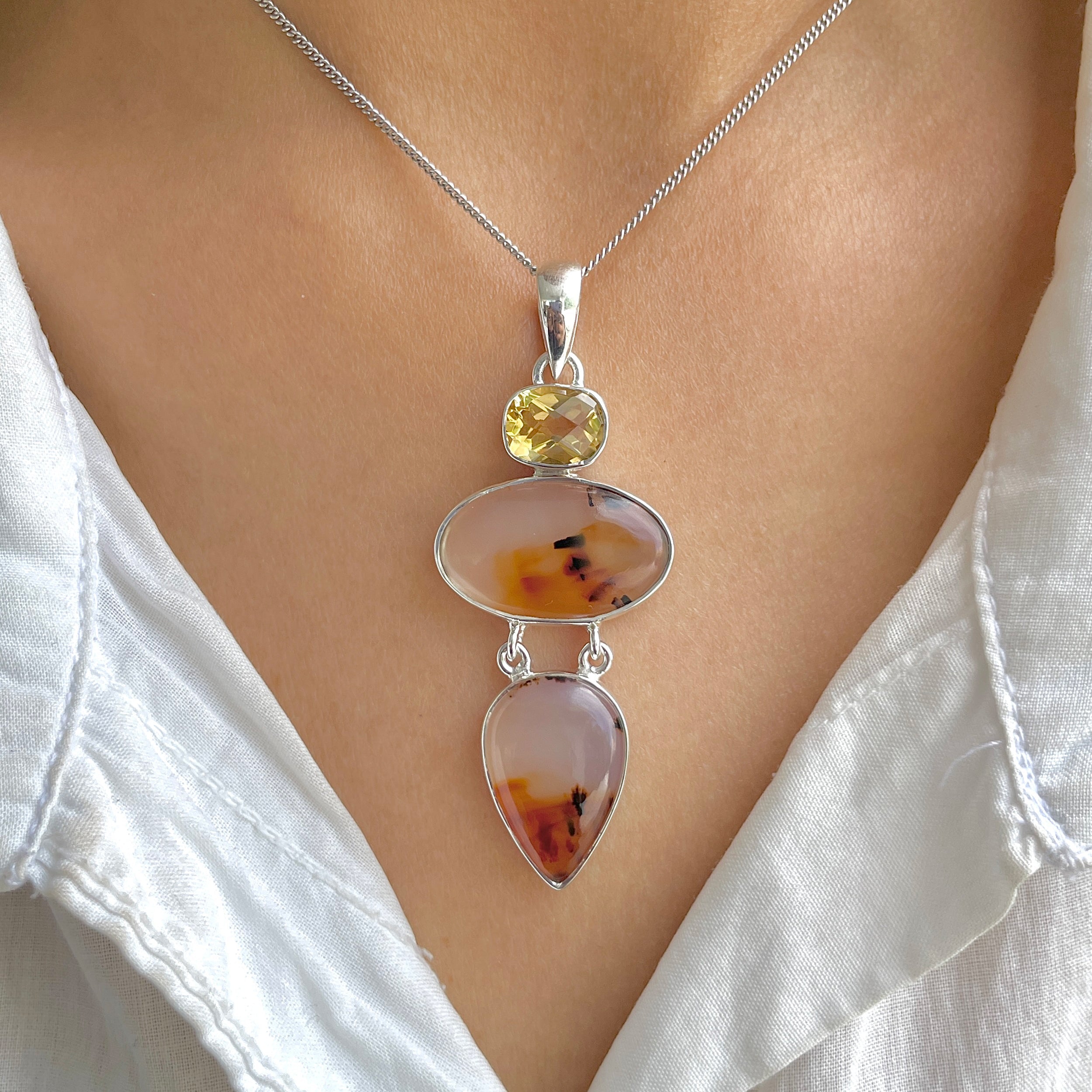 Montana Agate Pendant-(MTA-P-66.)