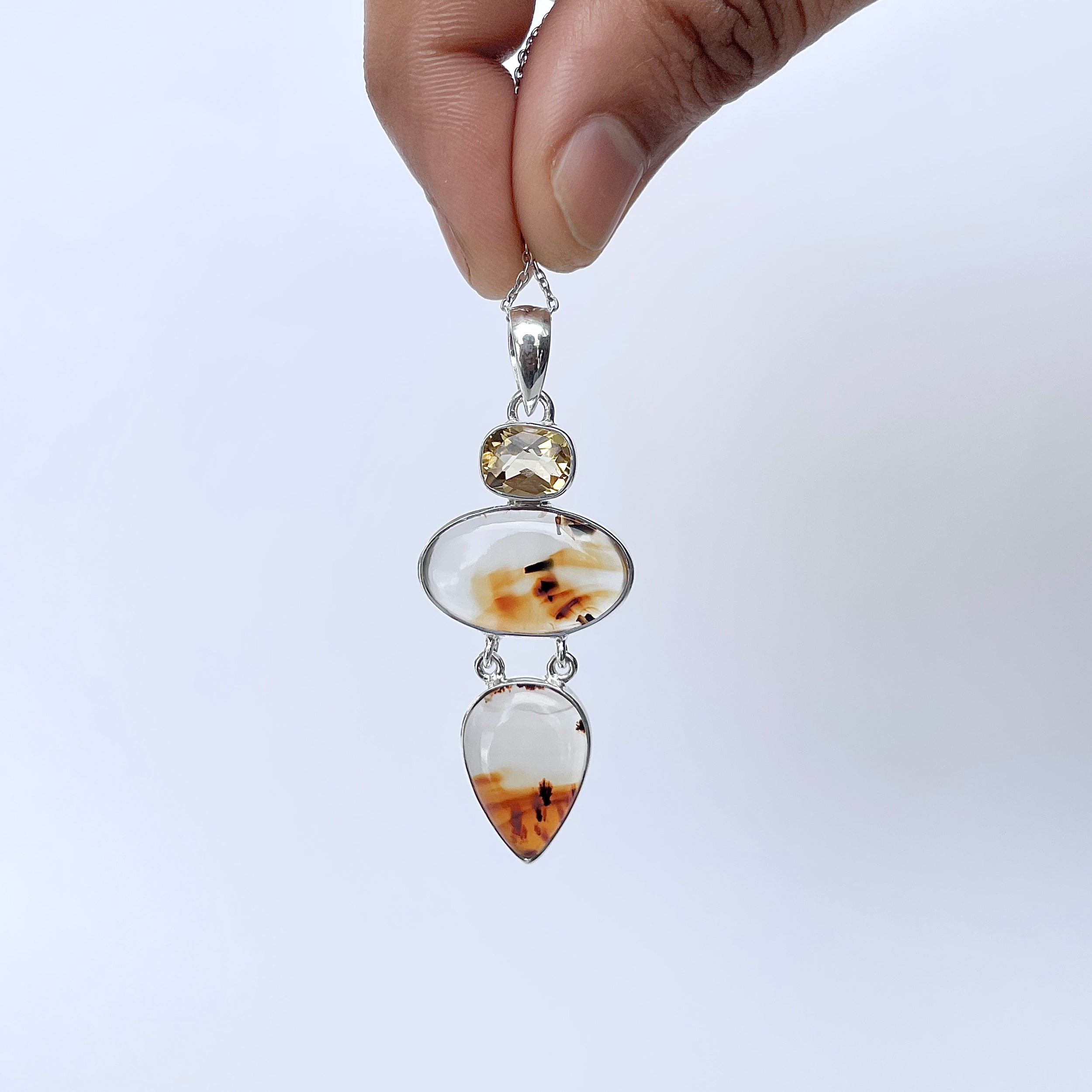 Montana Agate Pendant-(MTA-P-66.)