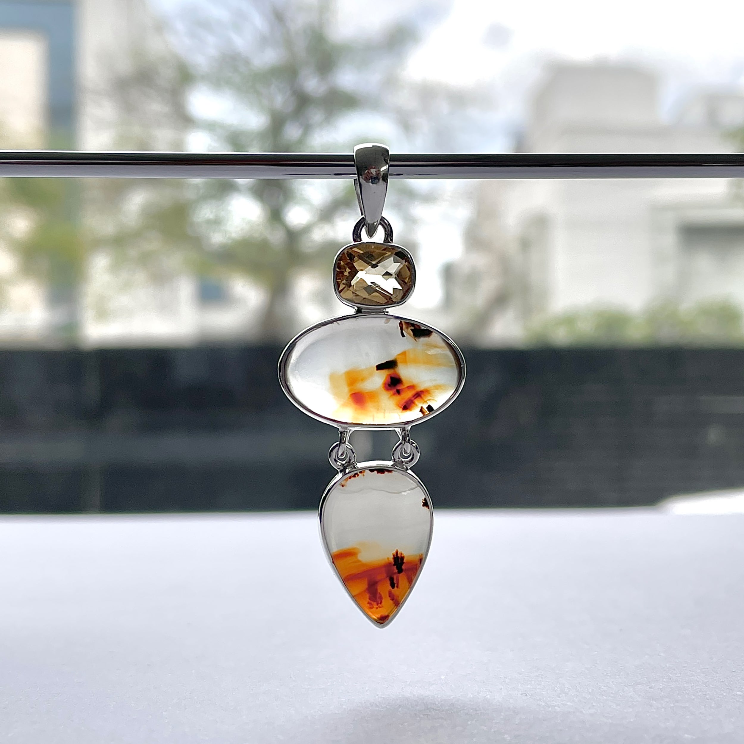 Montana Agate Pendant-(MTA-P-66.)