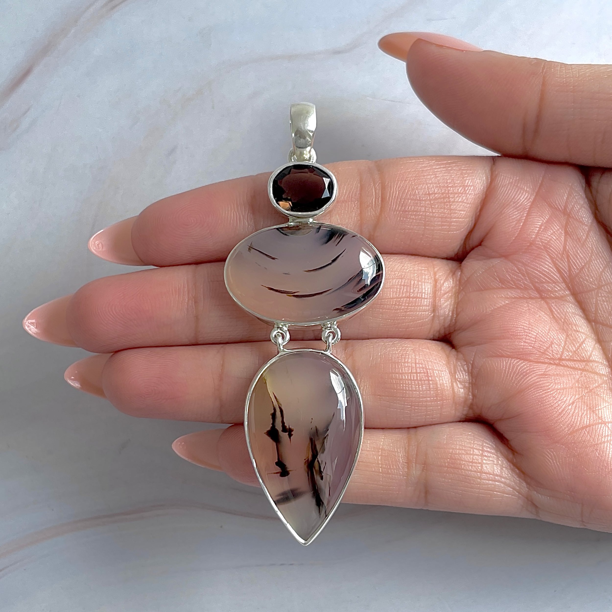 Montana Agate Pendant-(MTA-P-67.)