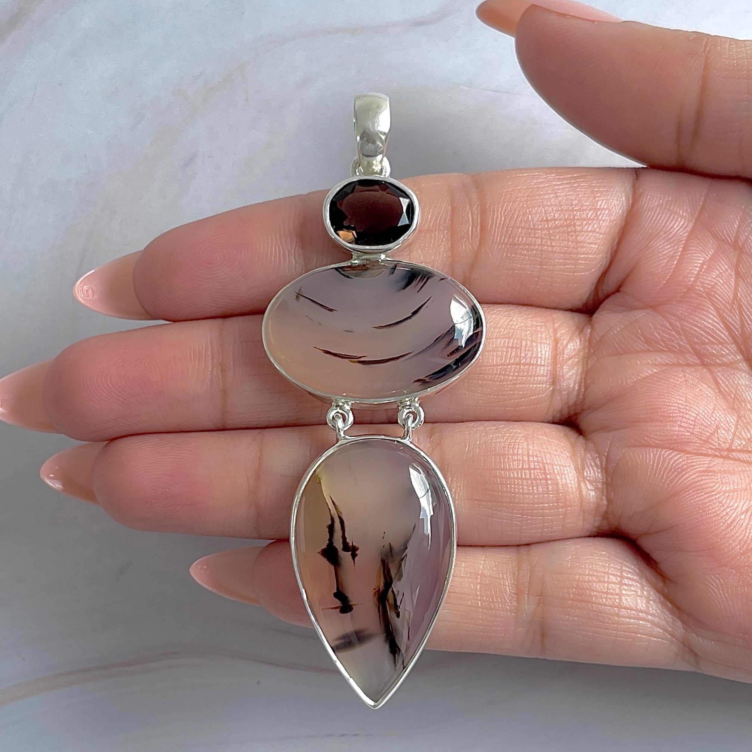 Montana Agate Pendant-(MTA-P-67.)