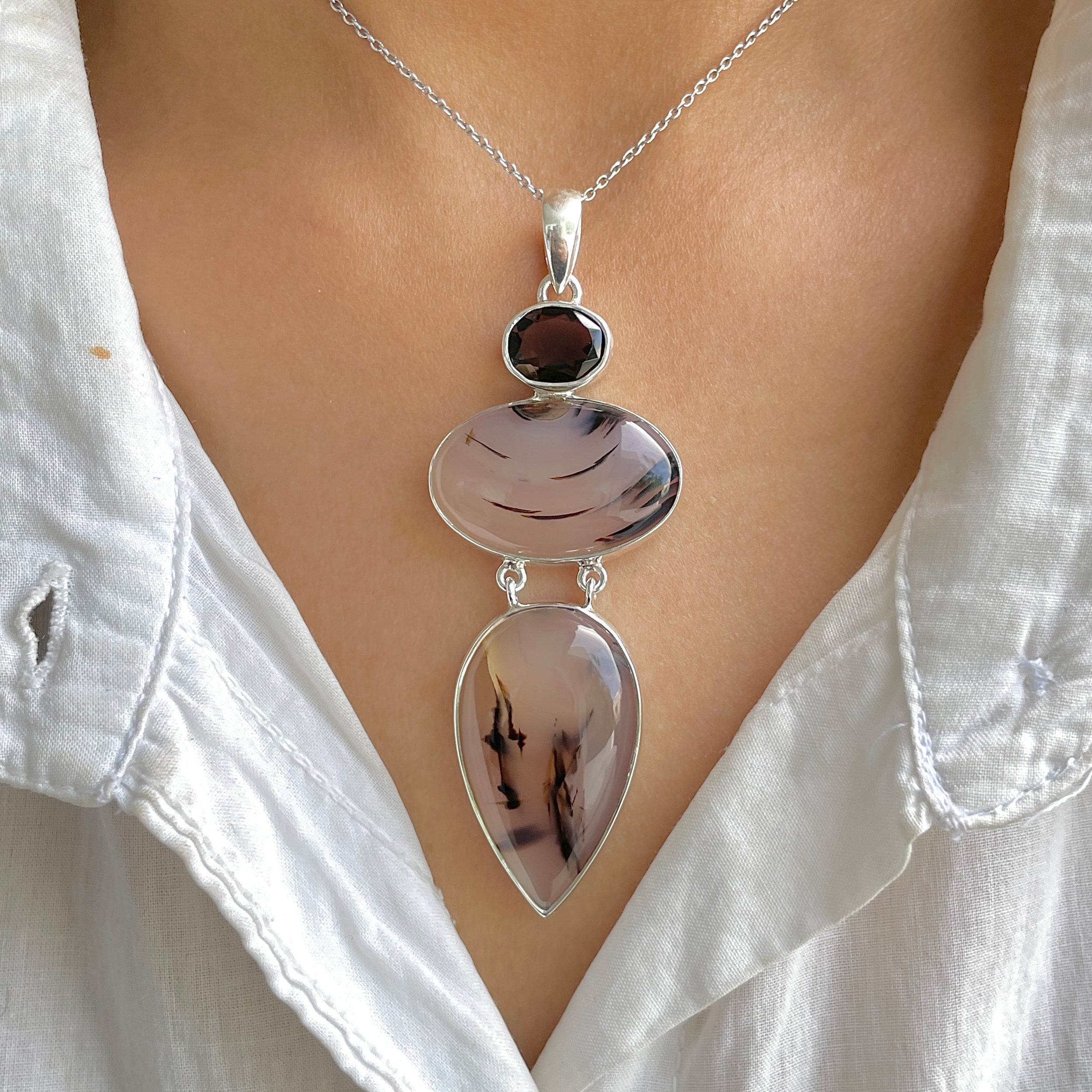 Montana Agate Pendant-(MTA-P-67.)