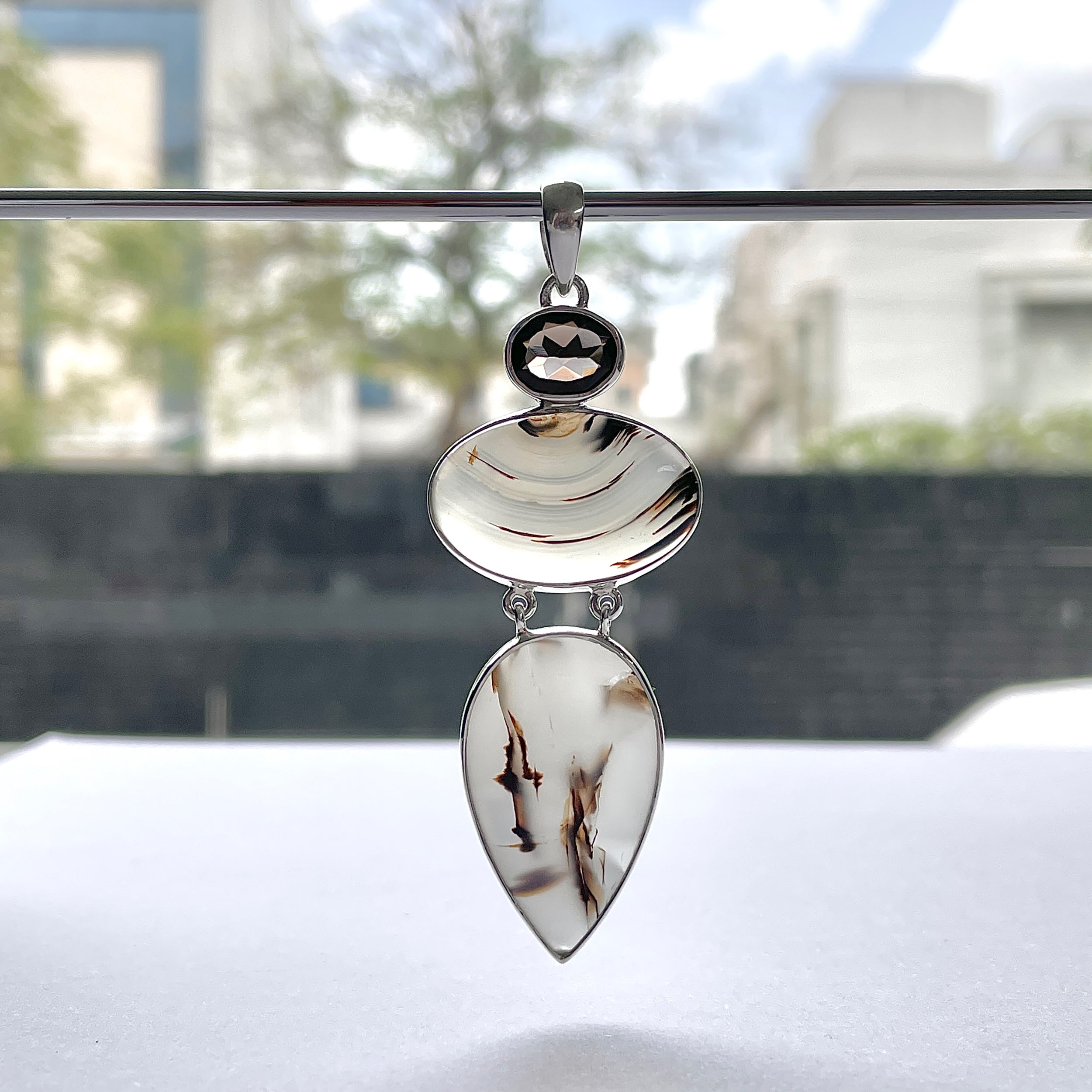 Montana Agate Pendant-(MTA-P-67.)