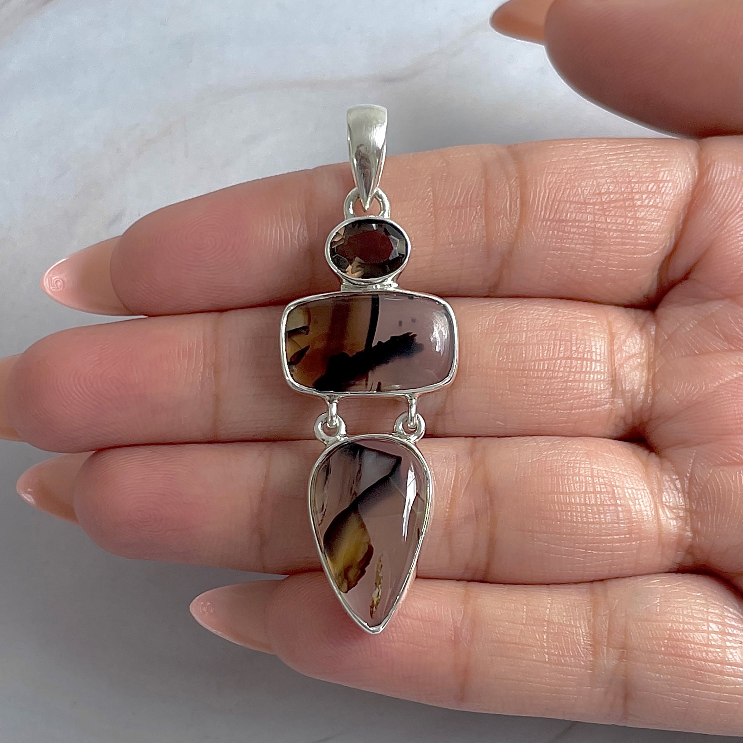 Montana Agate Pendant-(MTA-P-68.)