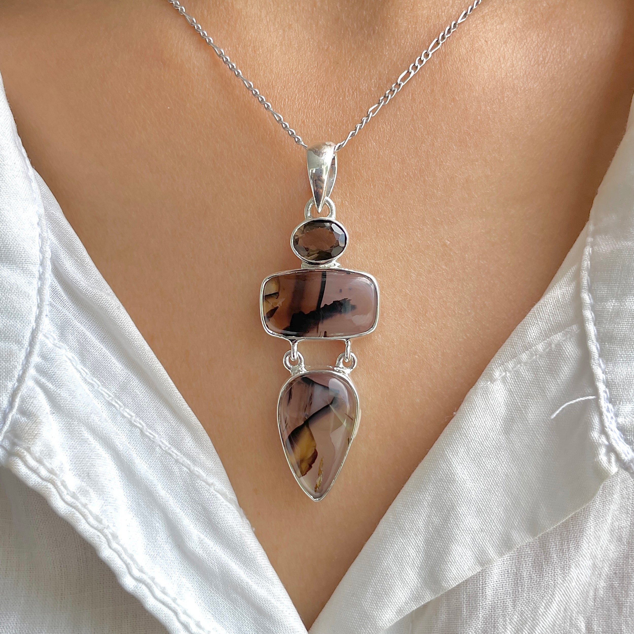 Montana Agate Pendant-(MTA-P-68.)