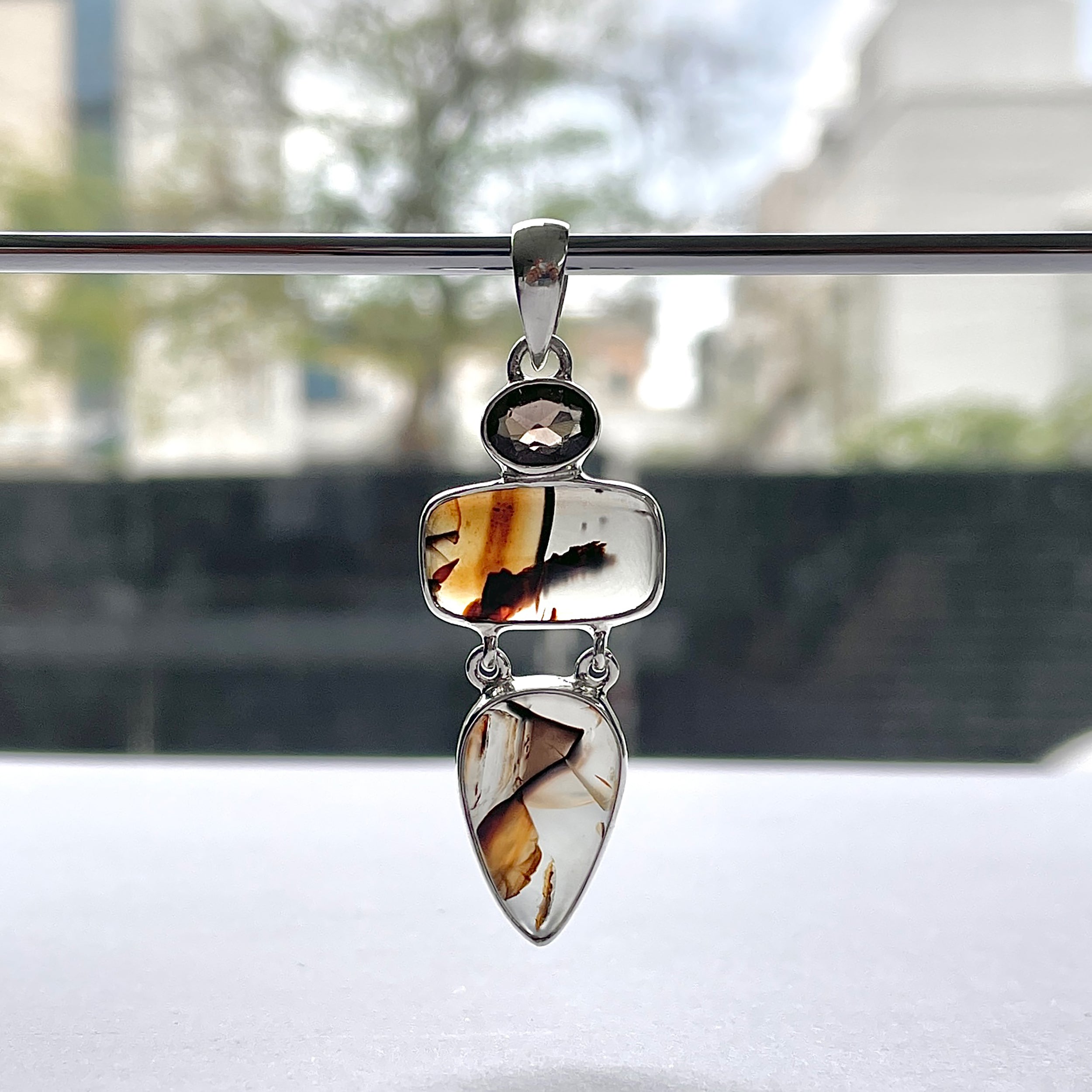 Montana Agate Pendant-(MTA-P-68.)