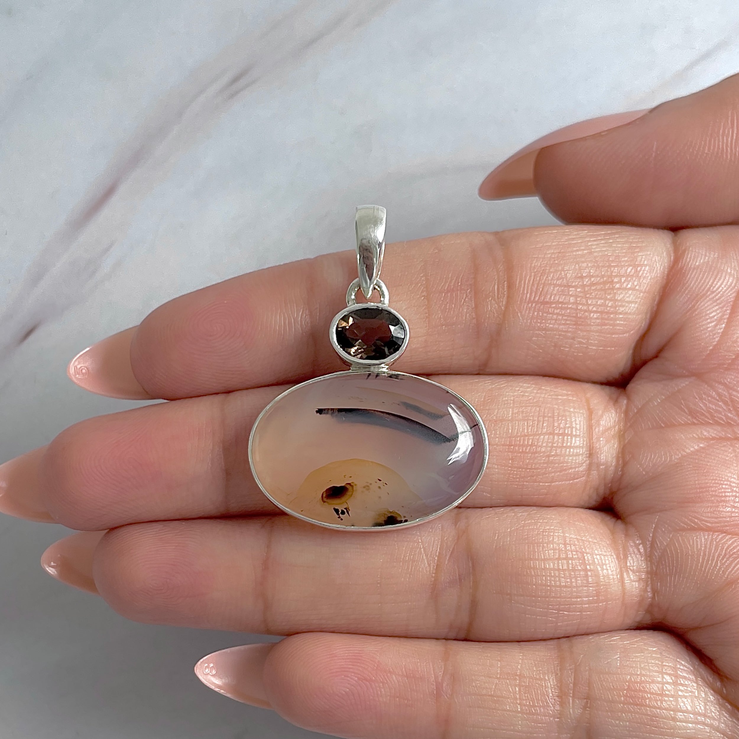 Montana Agate Pendant-(MTA-P-69.)