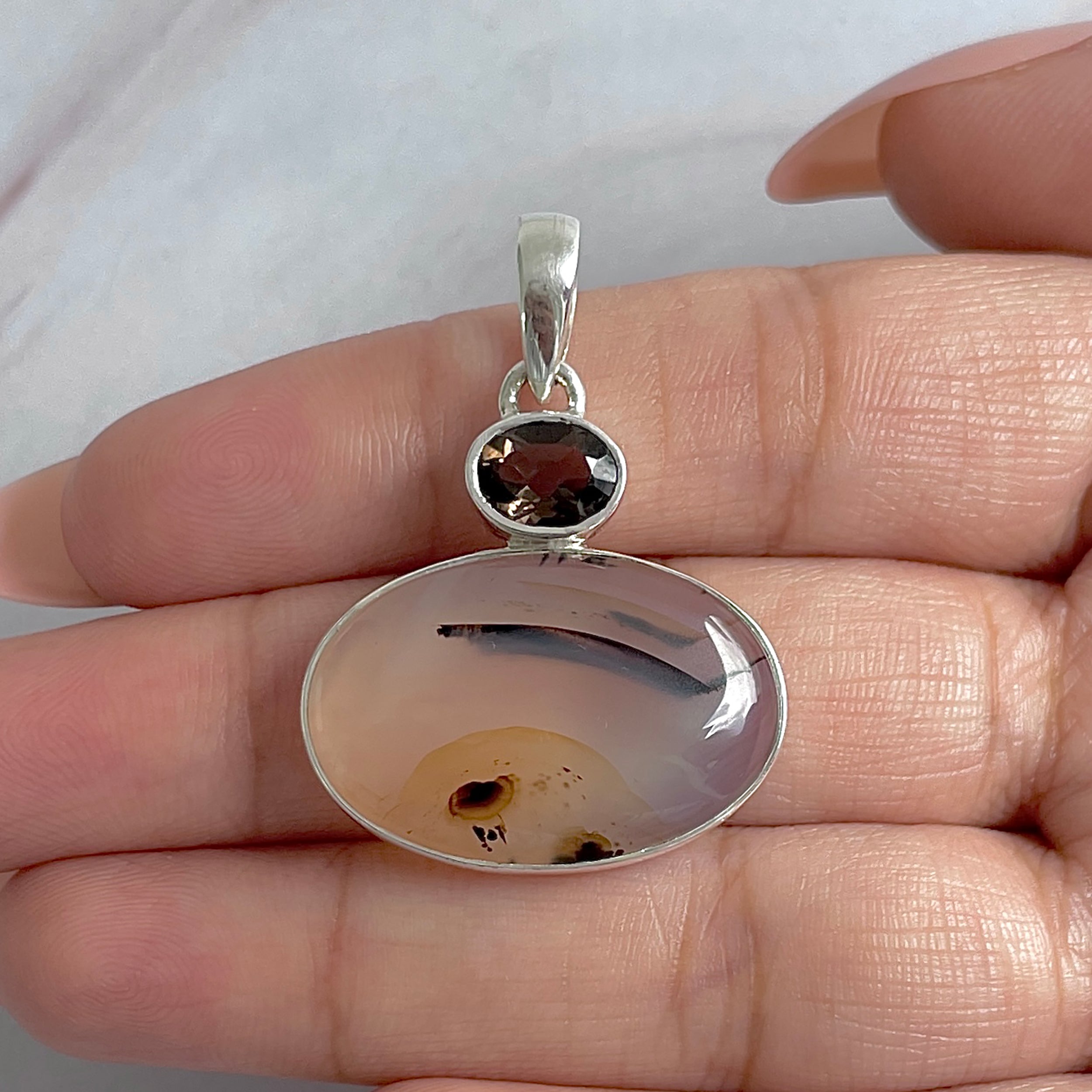 Montana Agate Pendant-(MTA-P-69.)