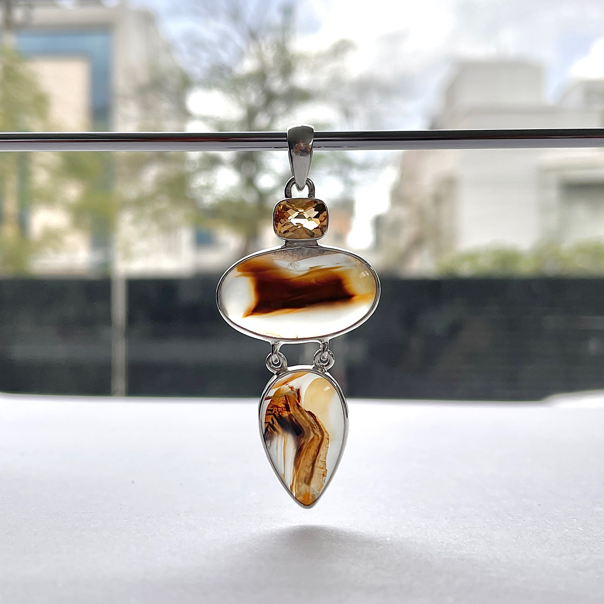 Montana Agate Pendant-(MTA-P-70.)