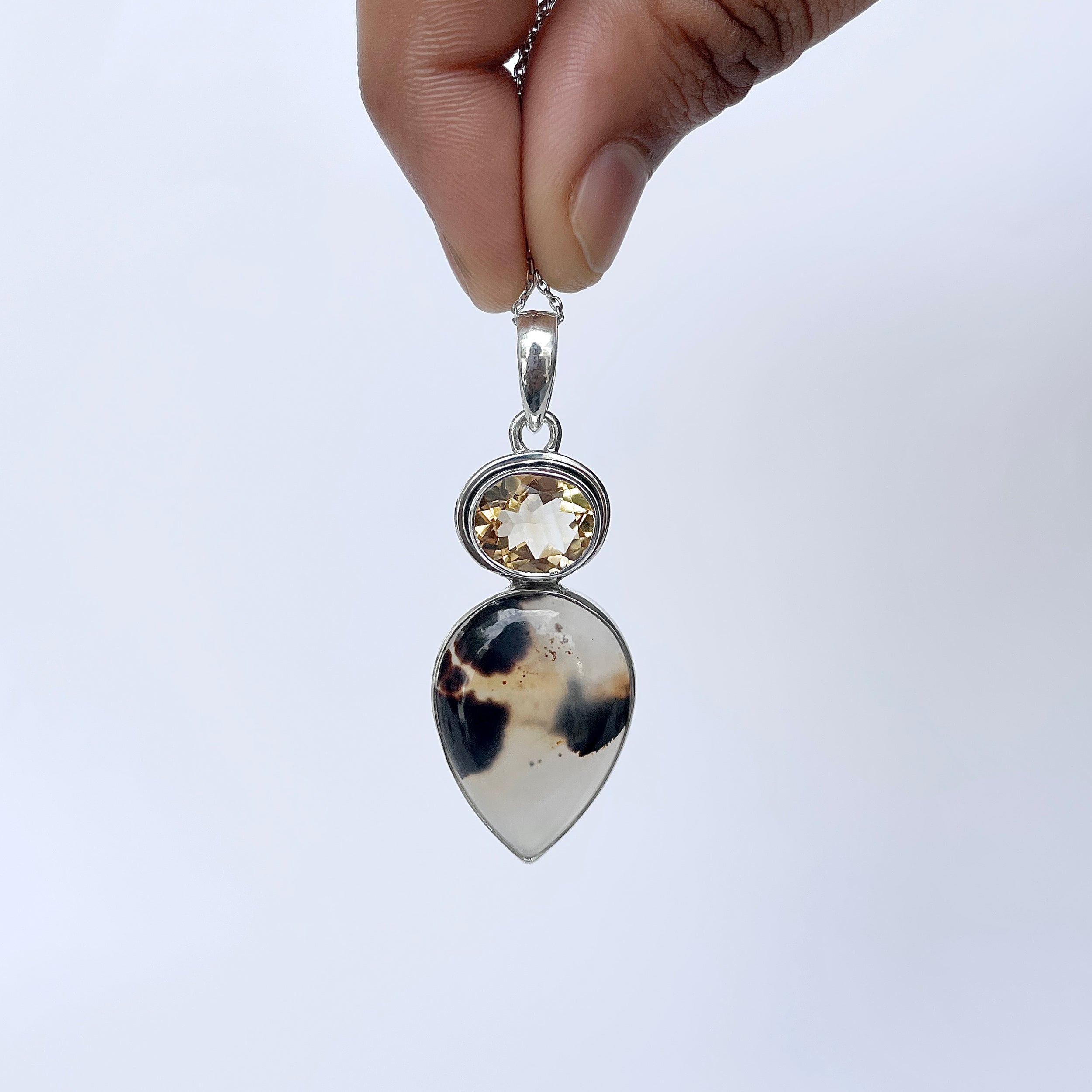Montana Agate Pendant-(MTA-P-71.)
