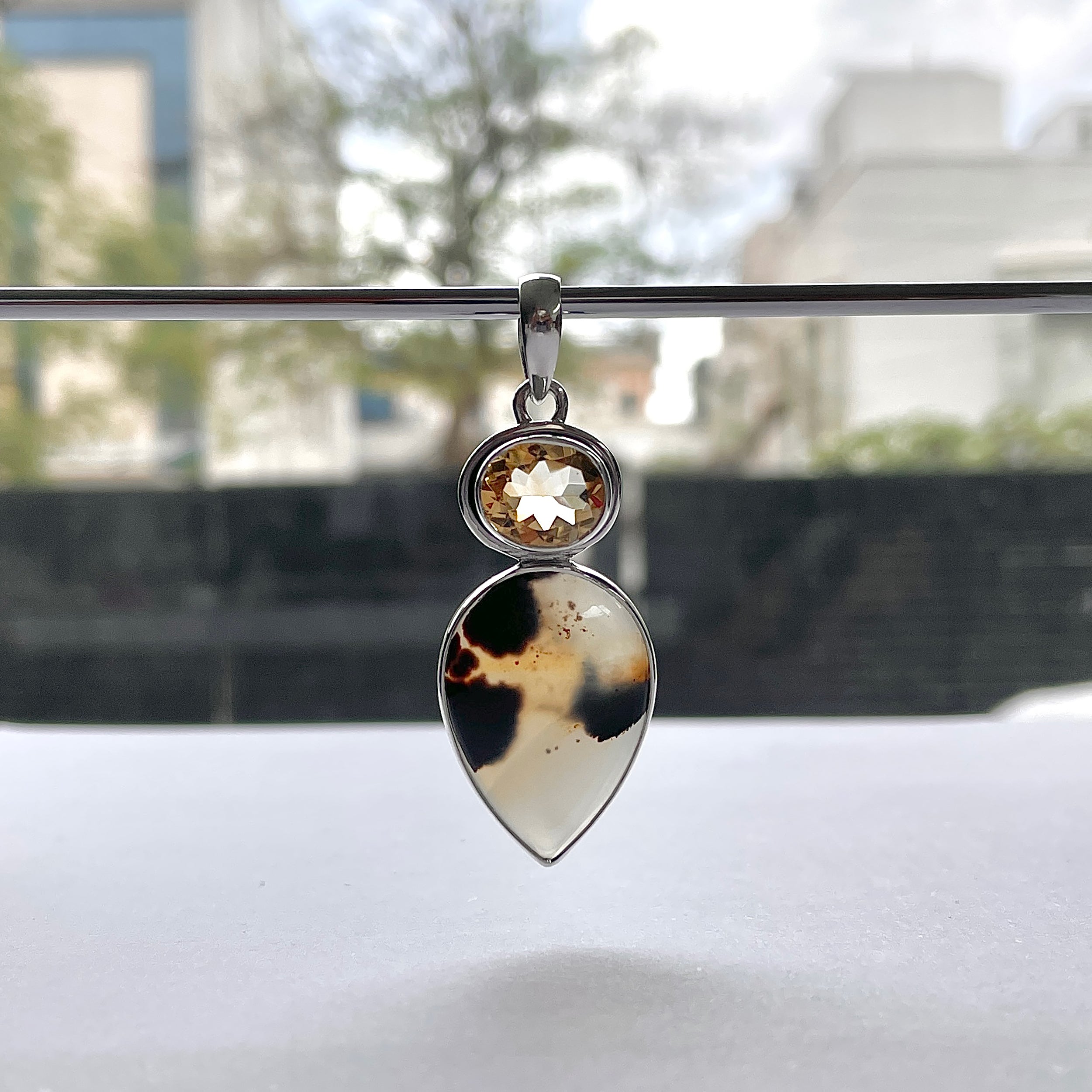 Montana Agate Pendant-(MTA-P-71.)