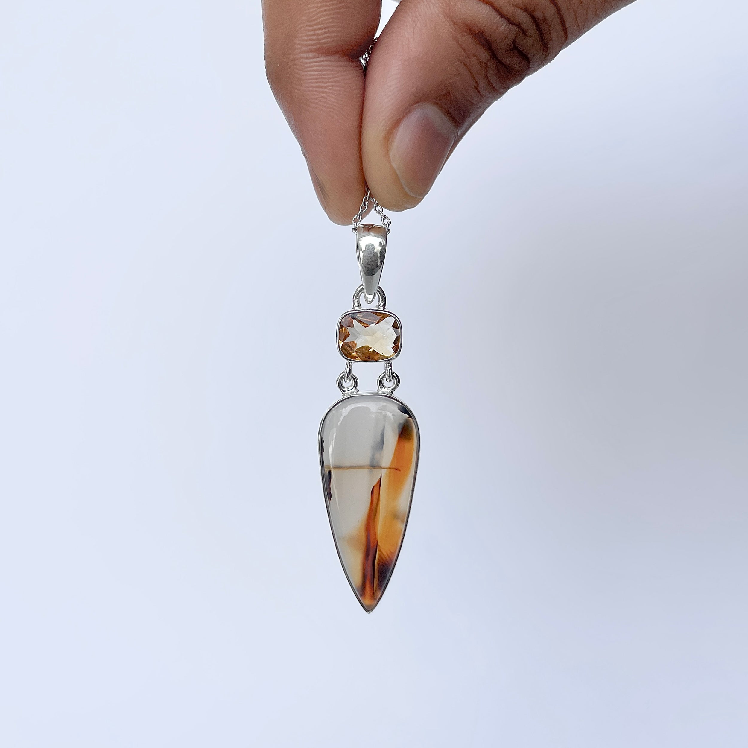 Montana Agate Pendant-(MTA-P-72.)