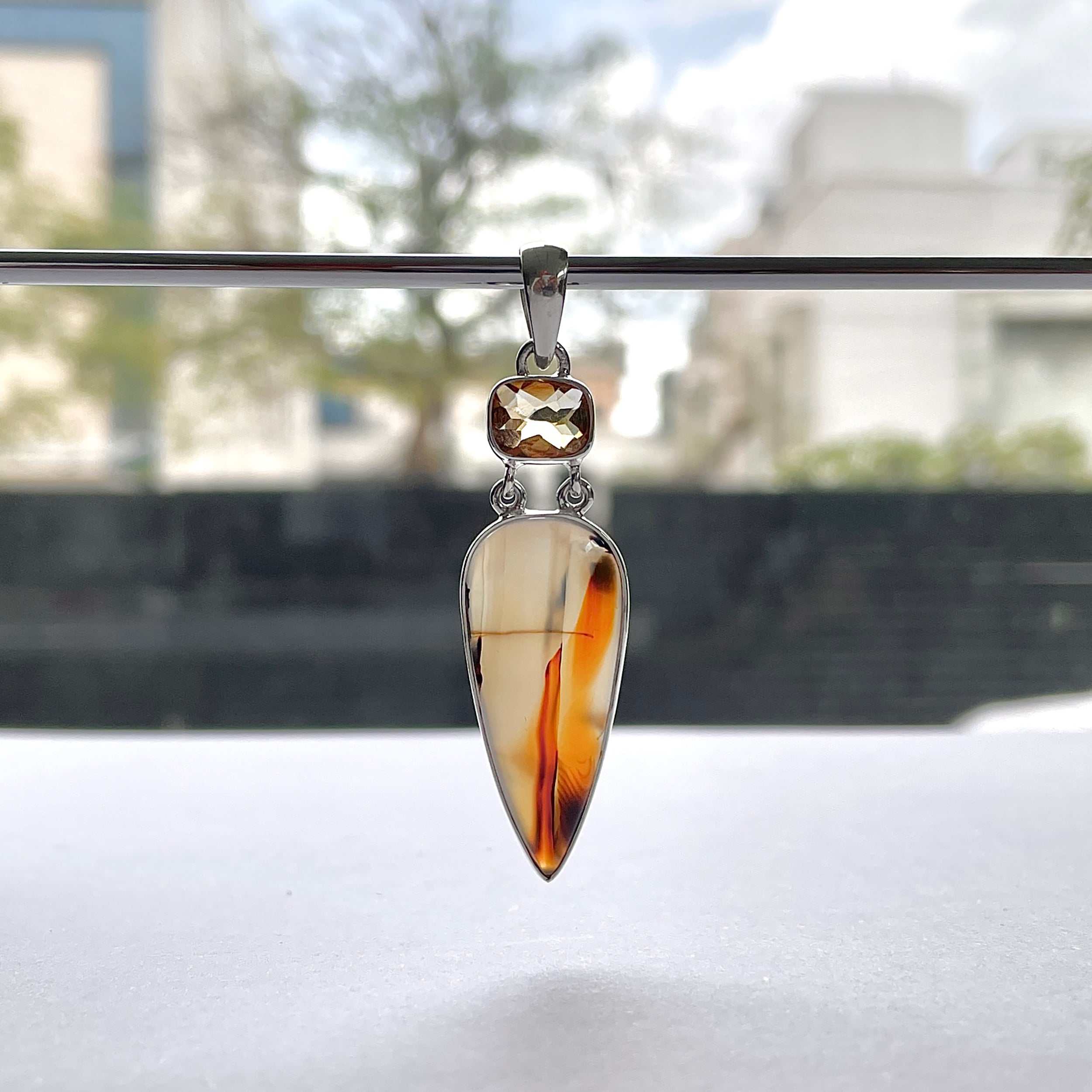 Montana Agate Pendant-(MTA-P-72.)