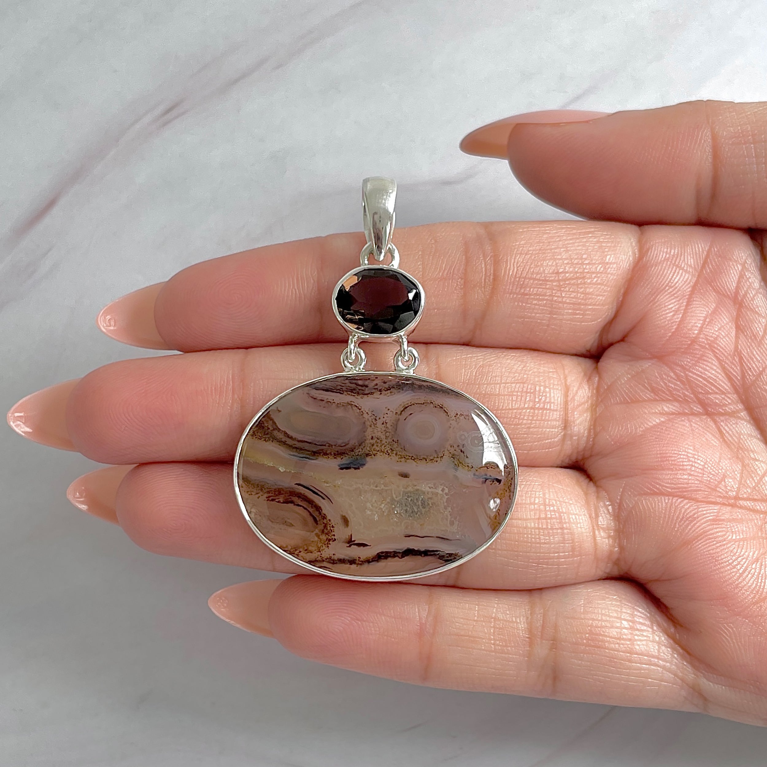 Montana Agate Pendant-(MTA-P-73.)