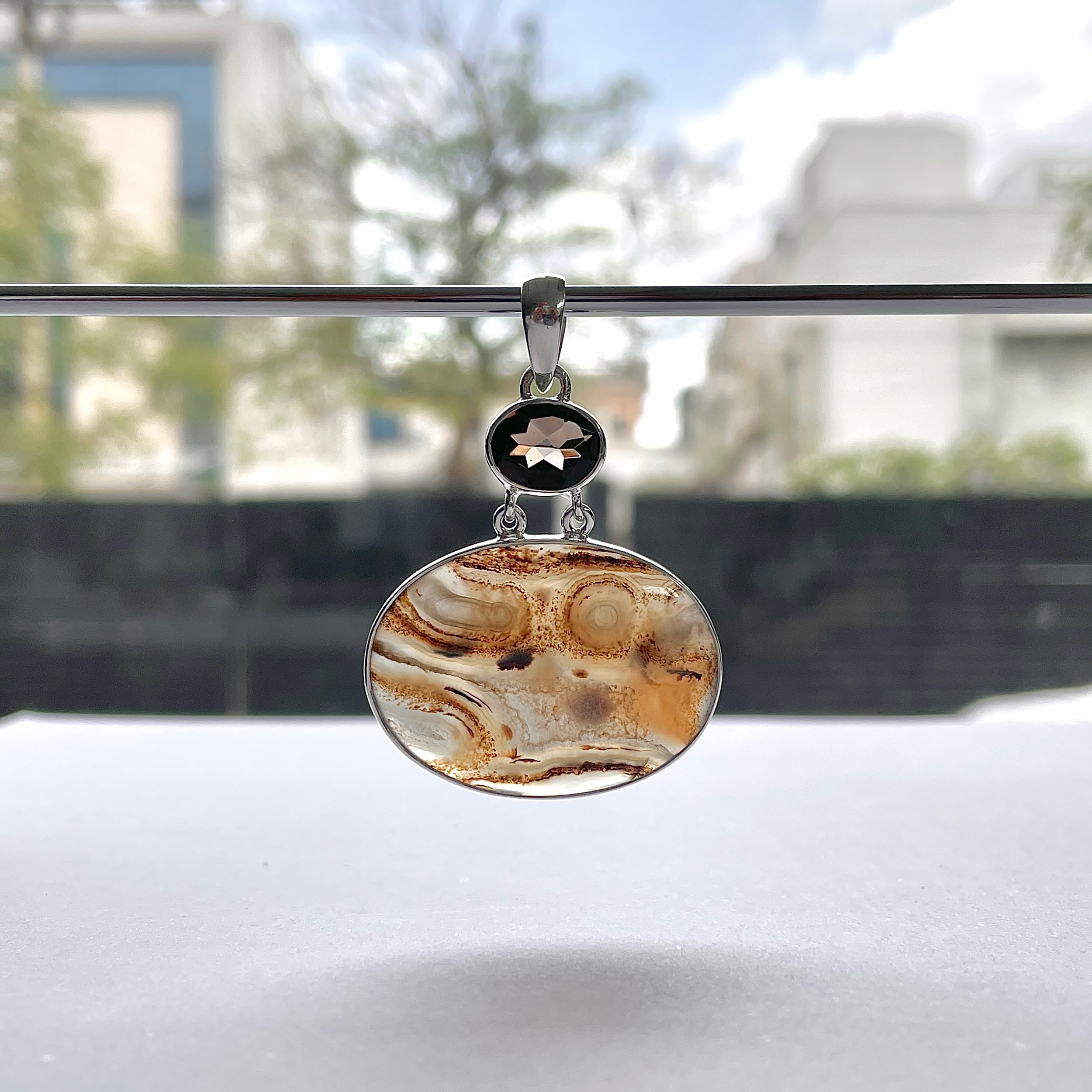 Montana Agate Pendant-(MTA-P-73.)