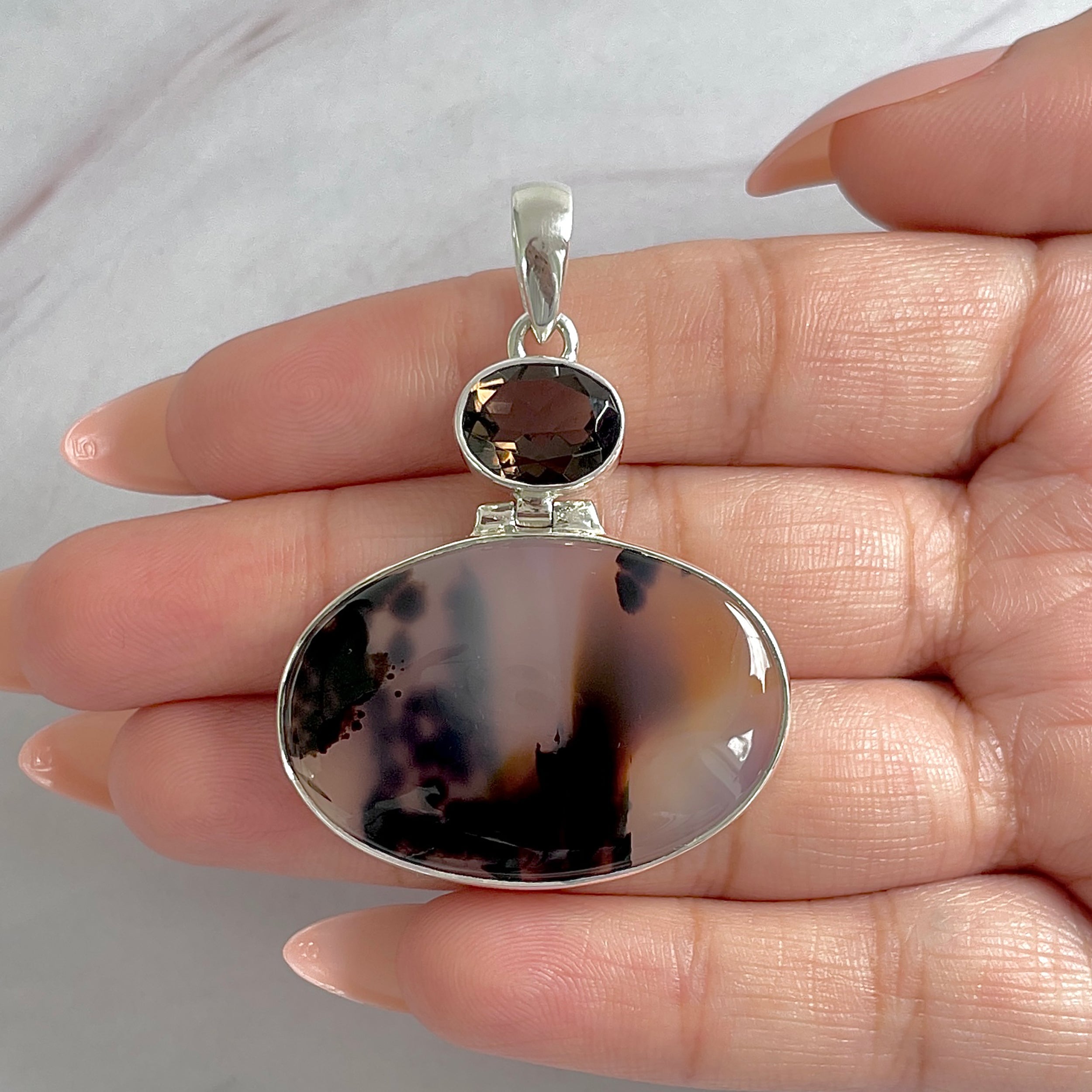 Montana Agate Pendant-(MTA-P-74.)