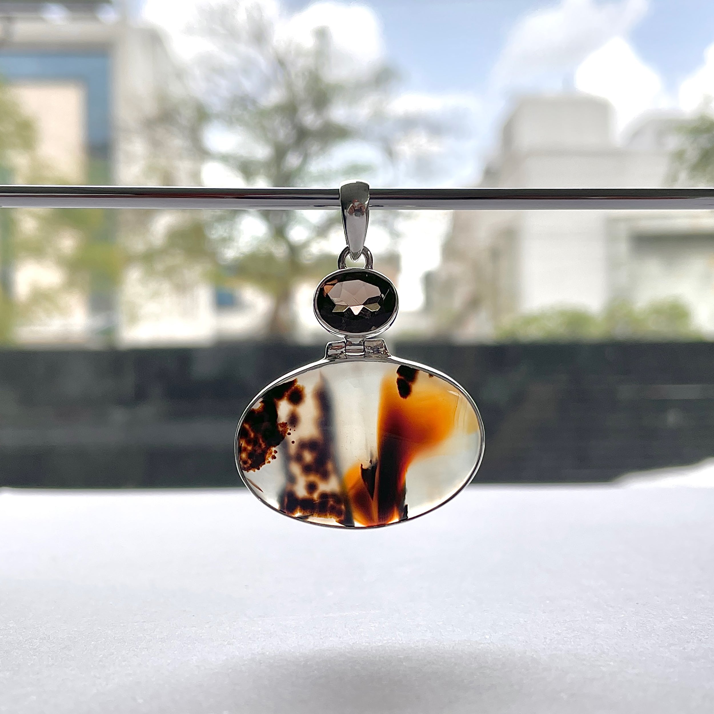 Montana Agate Pendant-(MTA-P-74.)