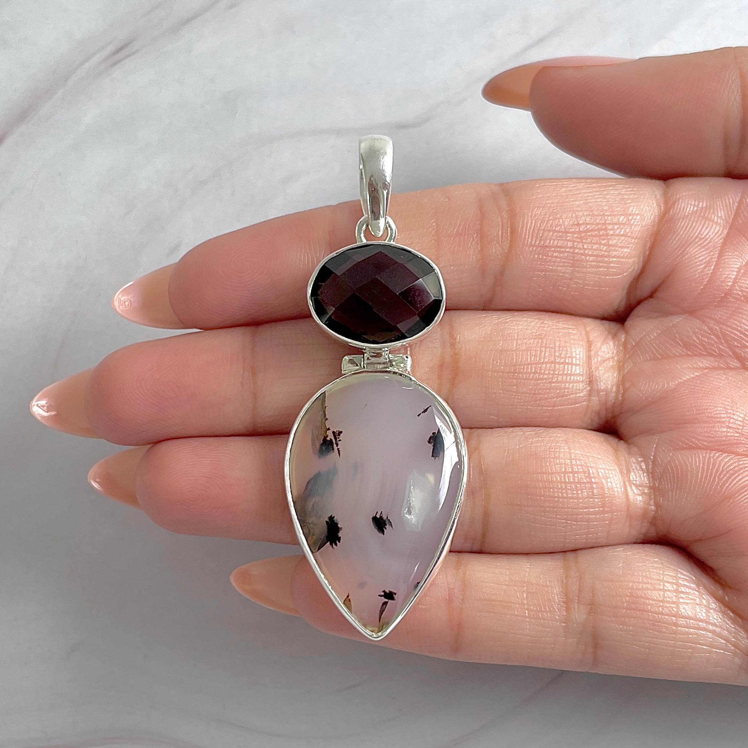 Montana Agate Pendant-(MTA-P-76.)