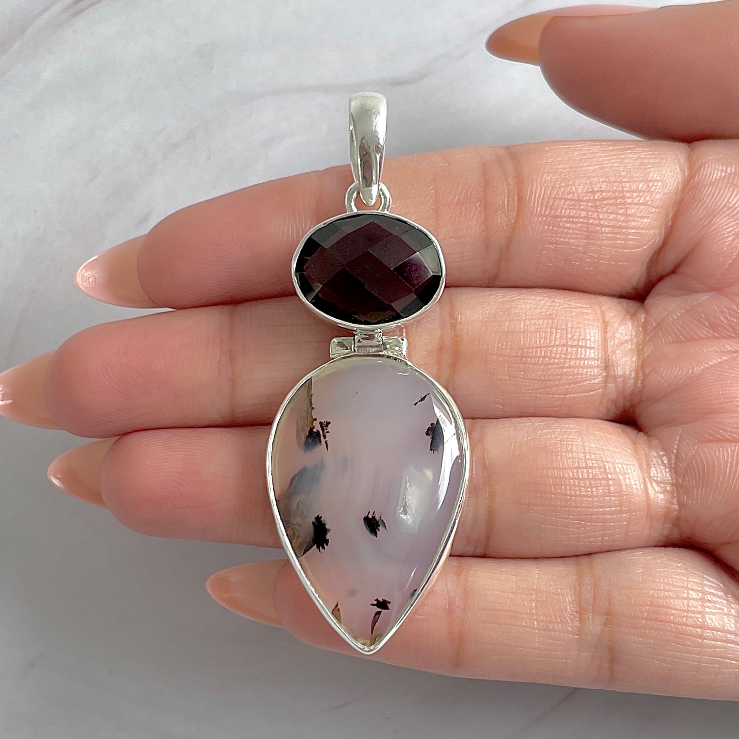 Montana Agate Pendant-(MTA-P-76.)