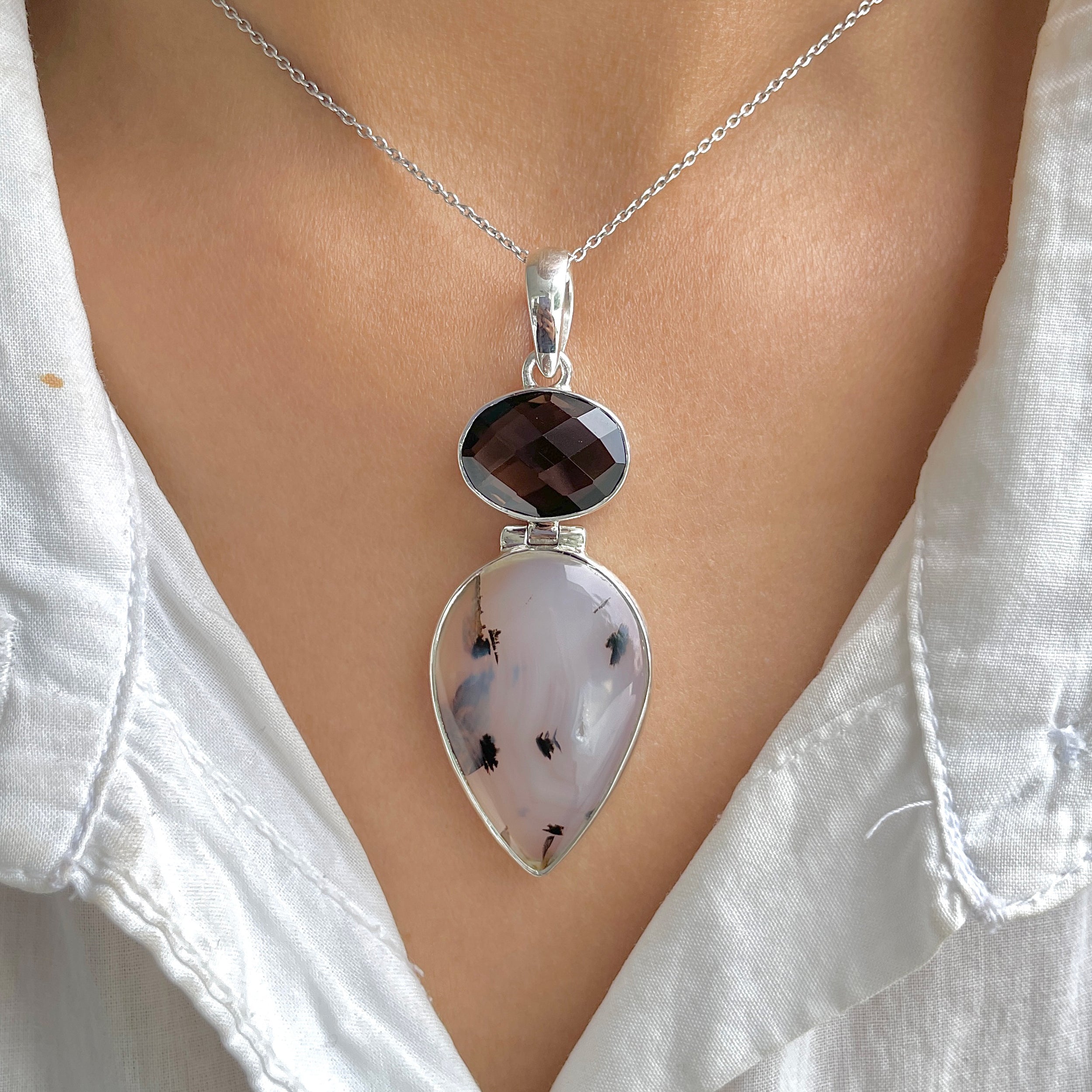 Montana Agate Pendant-(MTA-P-76.)