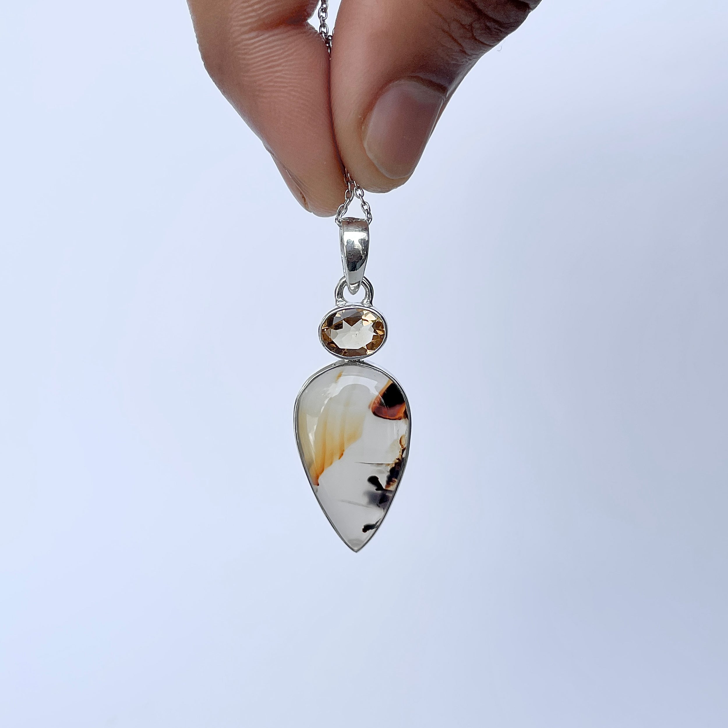 Montana Agate Pendant-(MTA-P-78.)