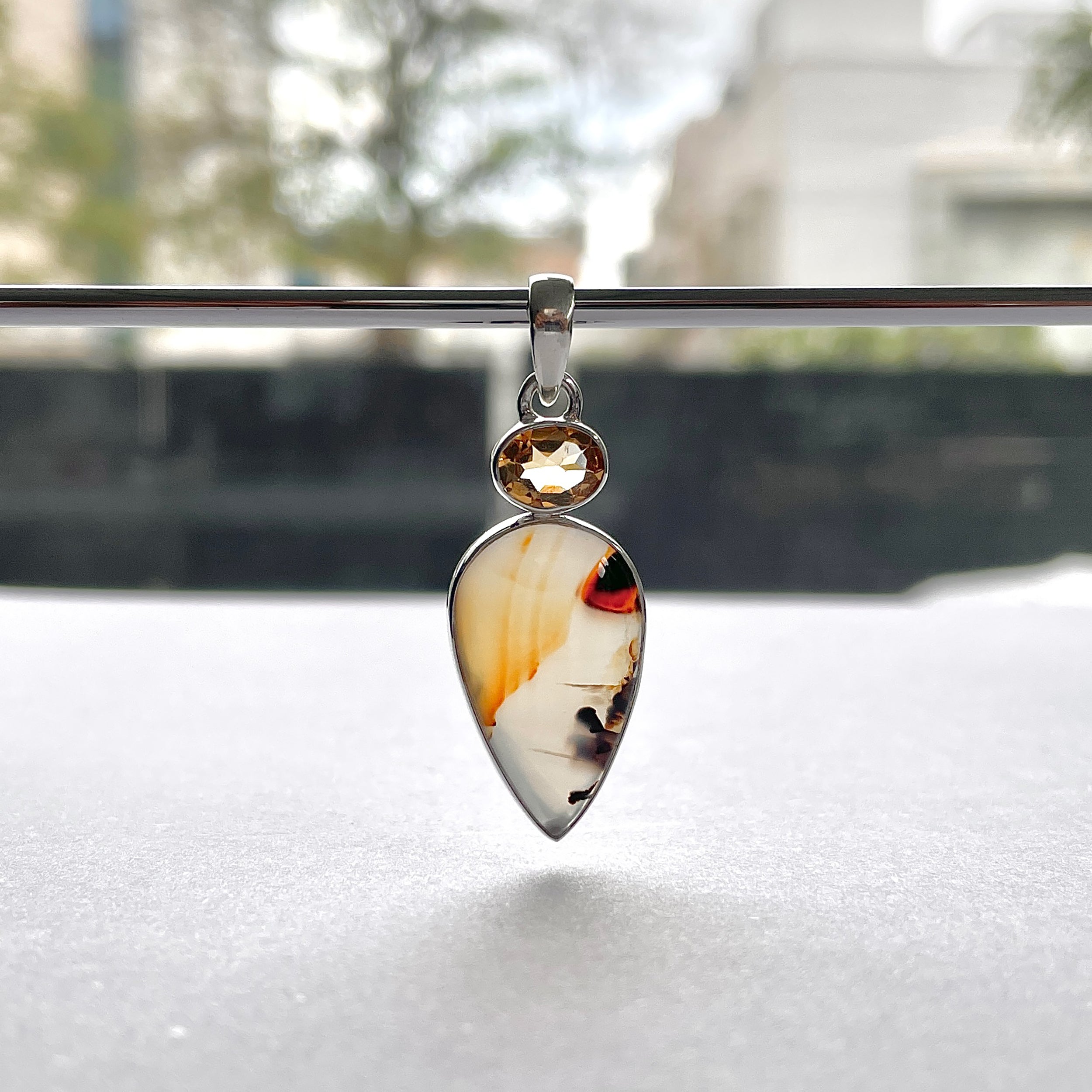 Montana Agate Pendant-(MTA-P-78.)