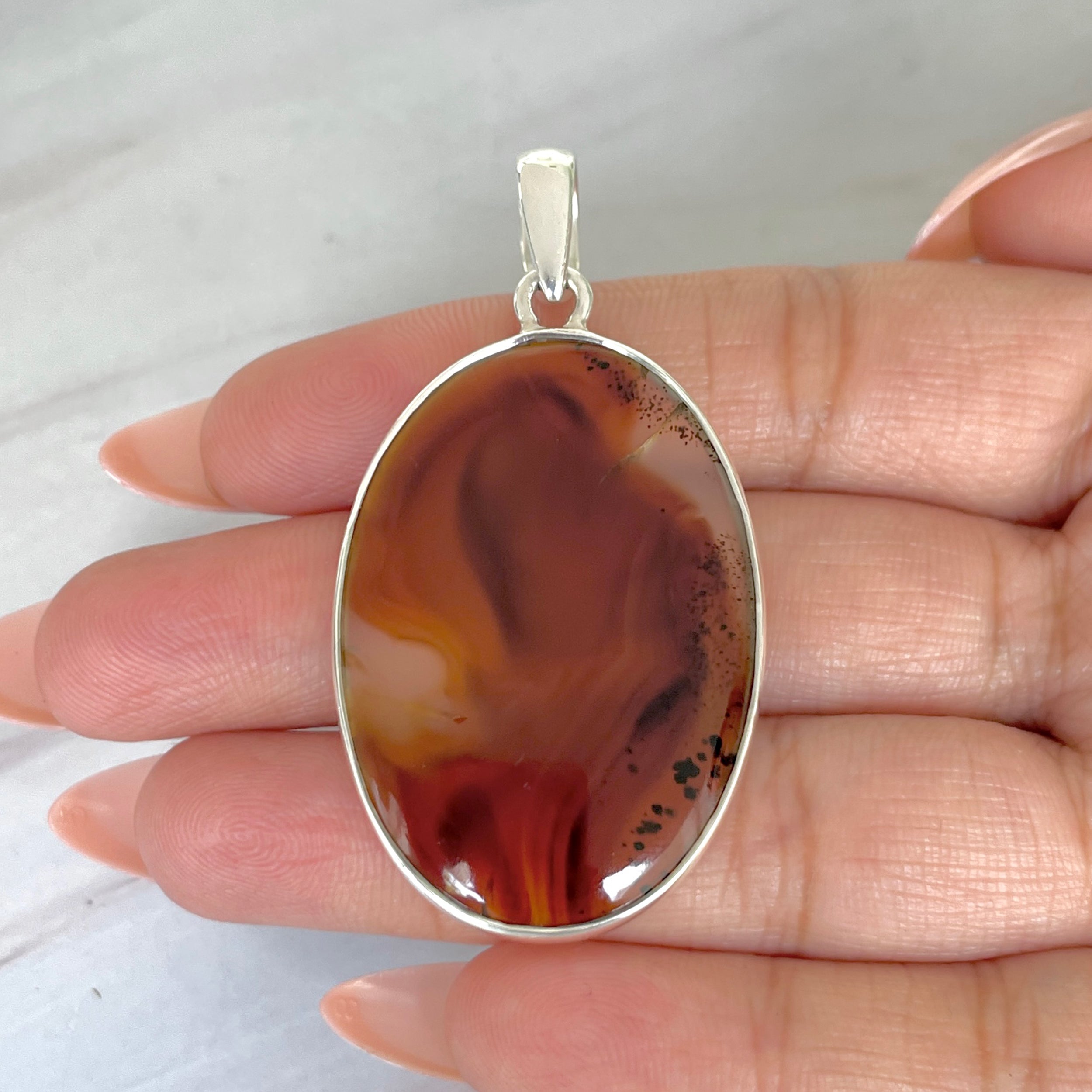 Montana Agate Pendant-(MTA-P-79.)