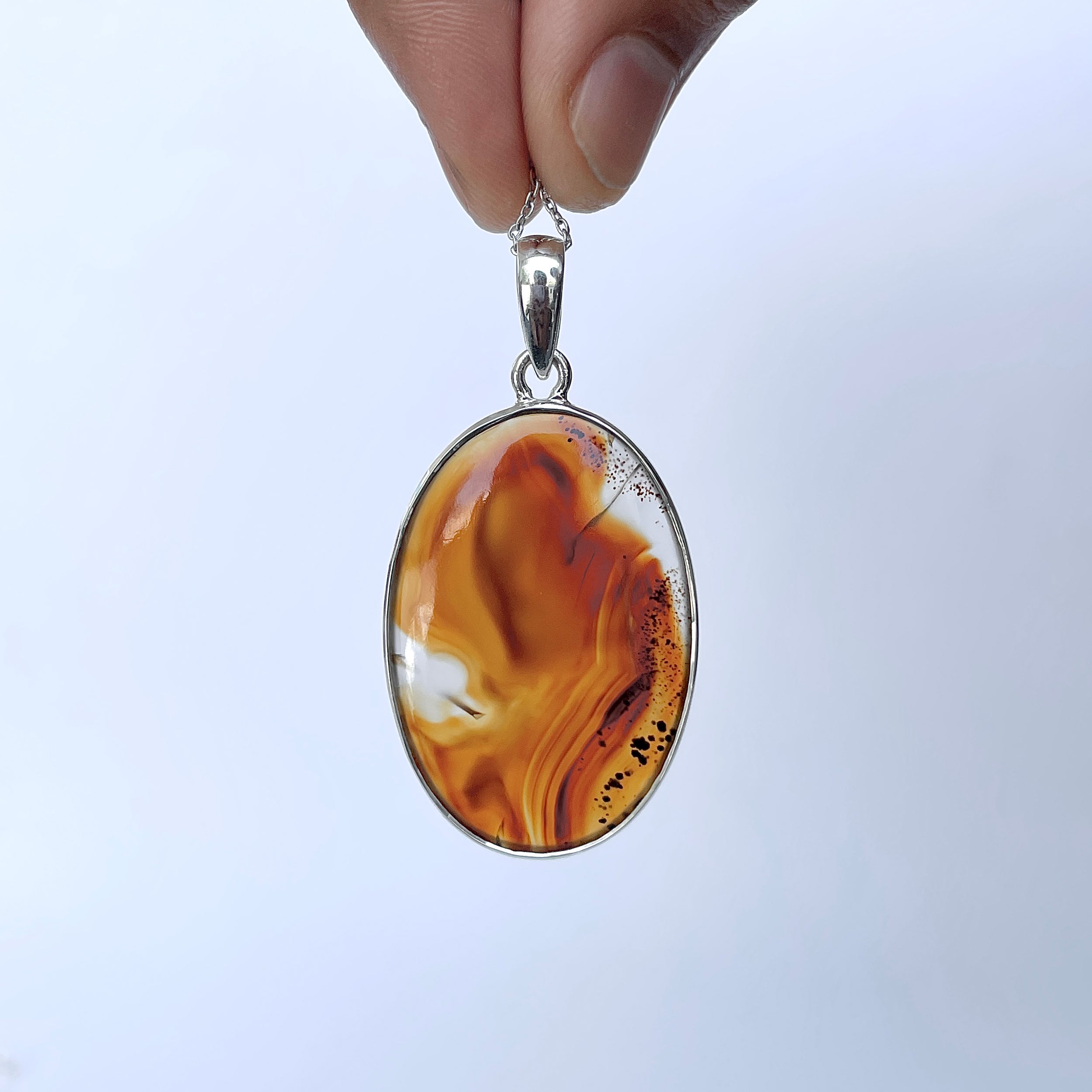 Montana Agate Pendant-(MTA-P-79.)