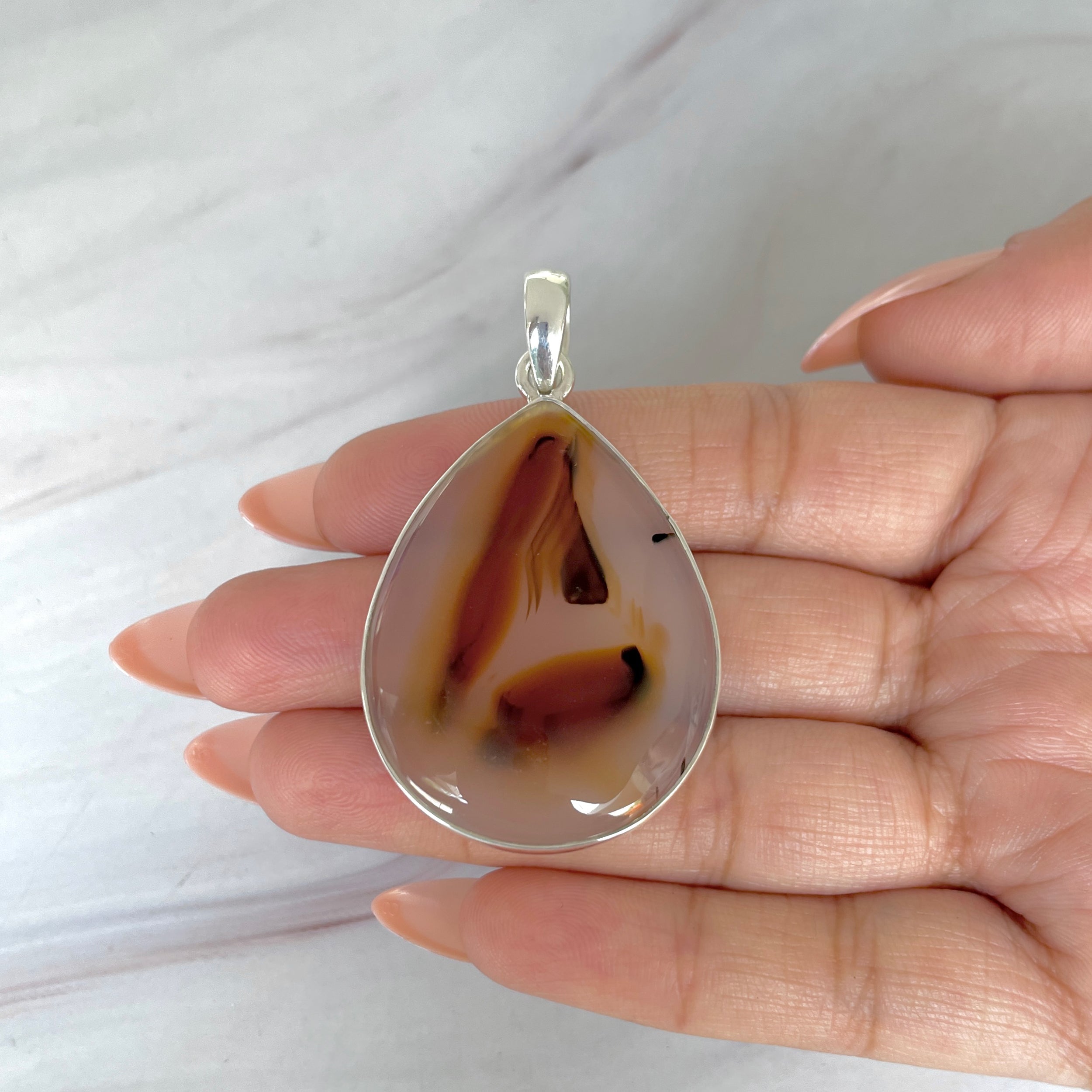 Montana Agate Pendant-(MTA-P-80.)