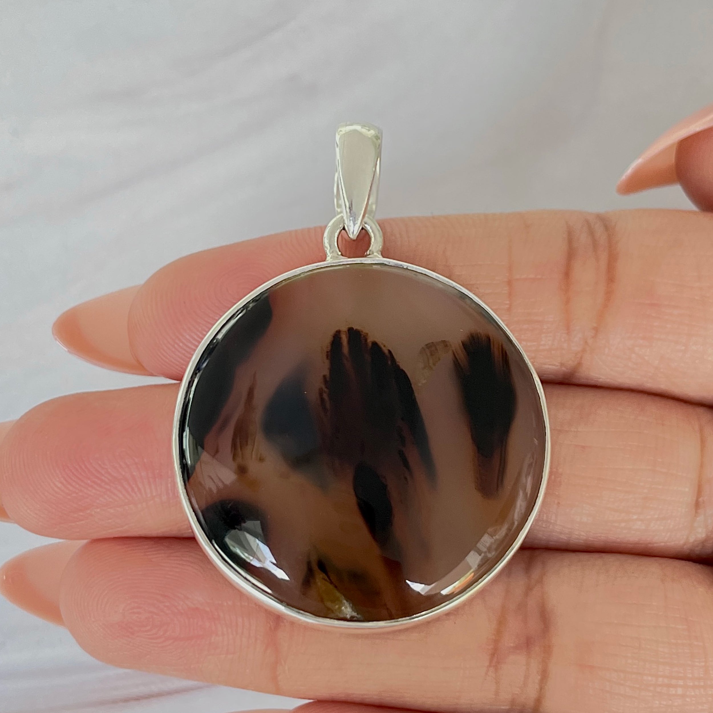 Montana Agate Pendant-(MTA-P-81.)