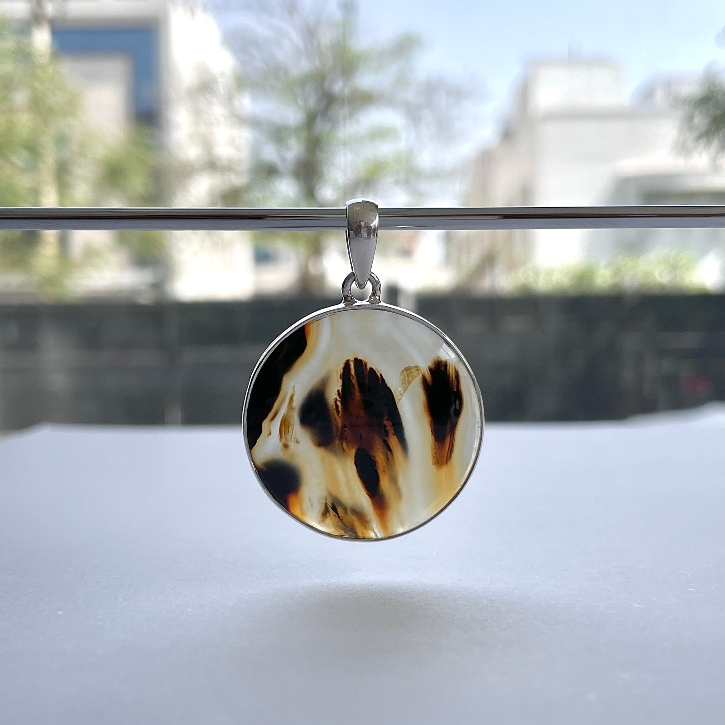 Montana Agate Pendant-(MTA-P-81.)