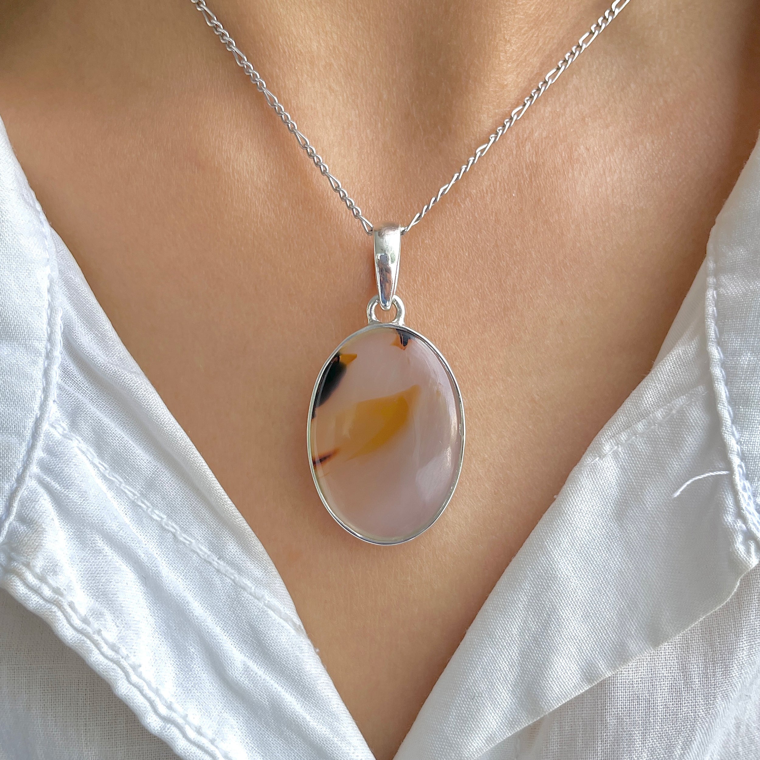 Montana Agate Pendant-(MTA-P-82.)