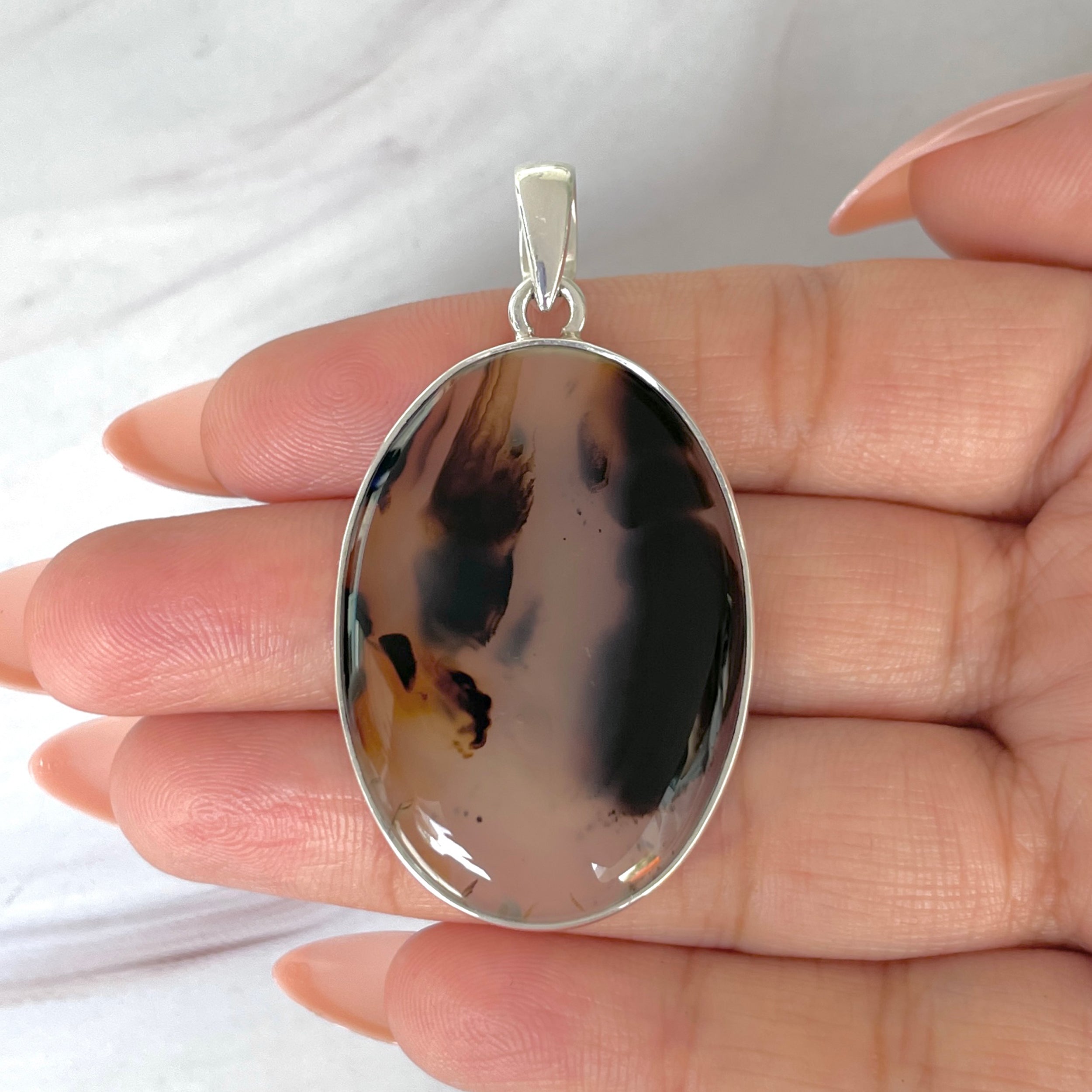 Montana Agate Pendant-(MTA-P-83.)