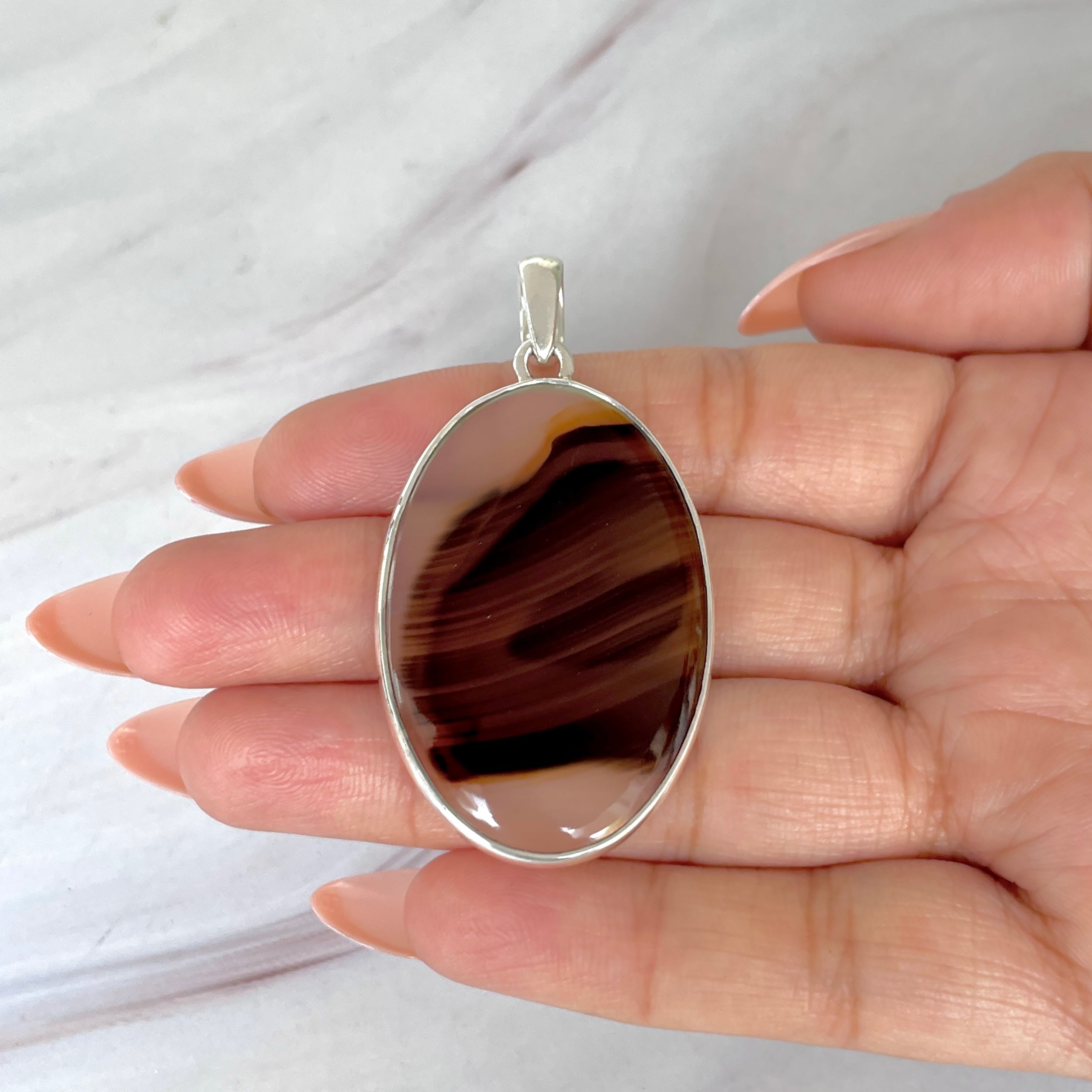 Montana Agate Pendant-(MTA-P-84.)