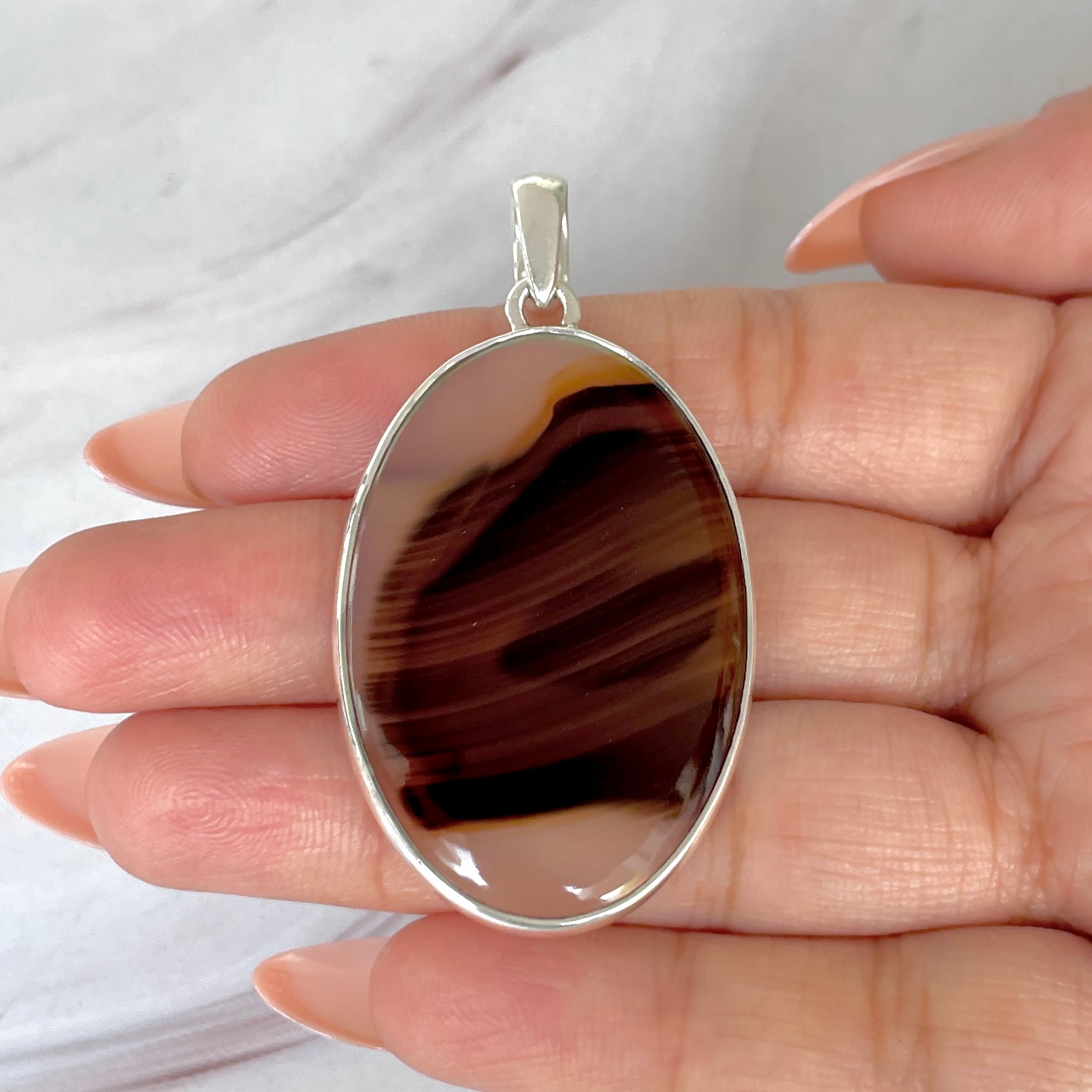 Montana Agate Pendant-(MTA-P-84.)