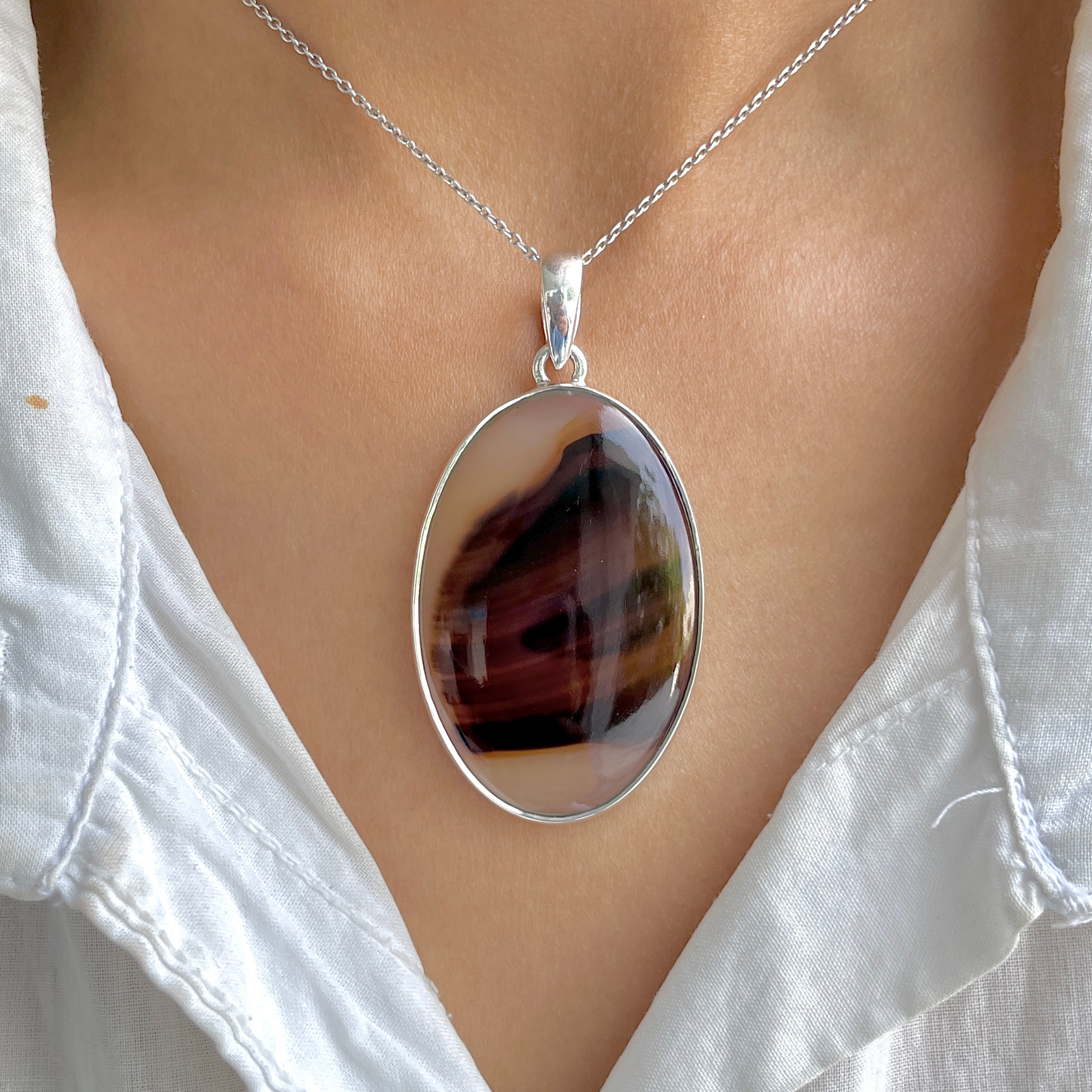 Montana Agate Pendant-(MTA-P-84.)