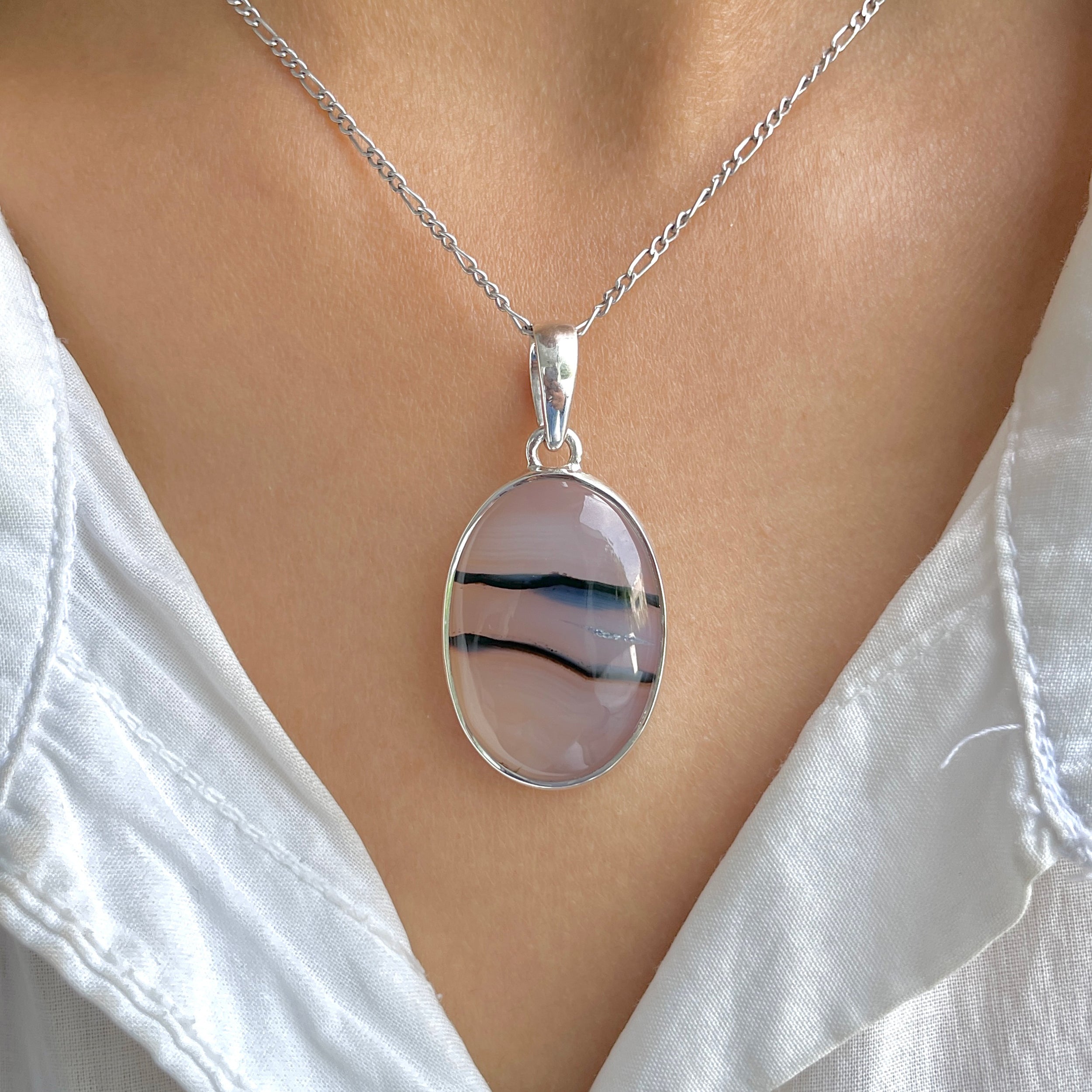Montana Agate Pendant-(MTA-P-85.)
