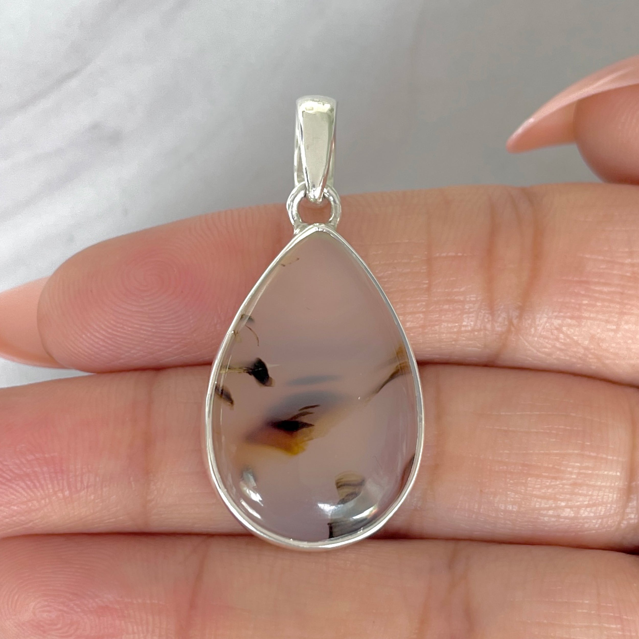 Montana Agate Pendant-(MTA-P-87.)