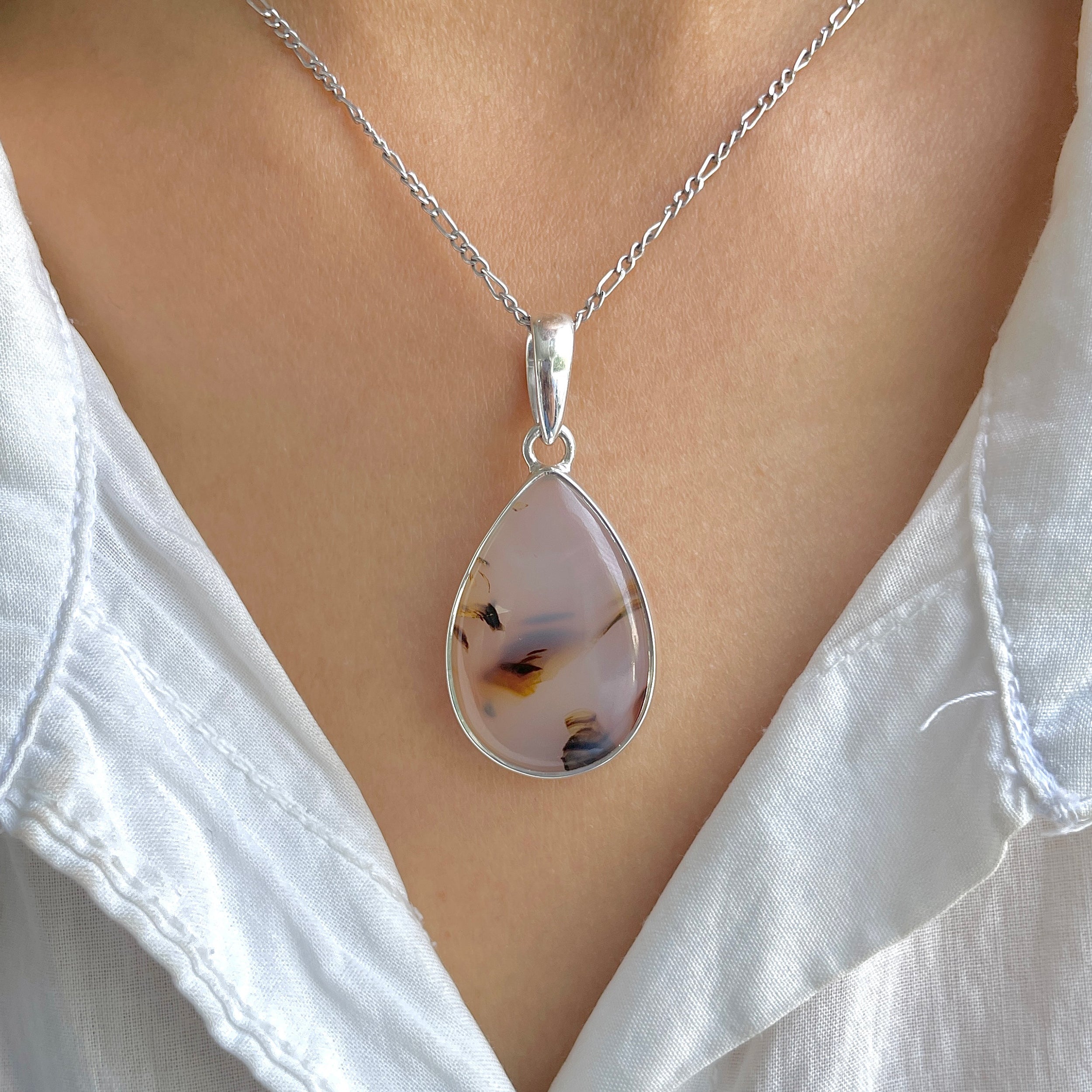Montana Agate Pendant-(MTA-P-87.)