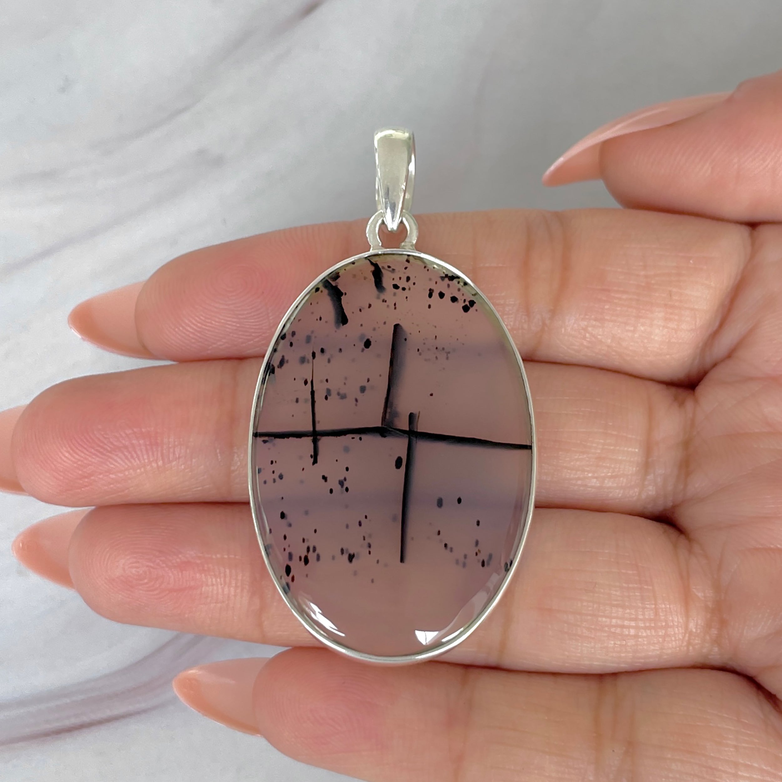 Montana Agate Pendant-(MTA-P-88.)
