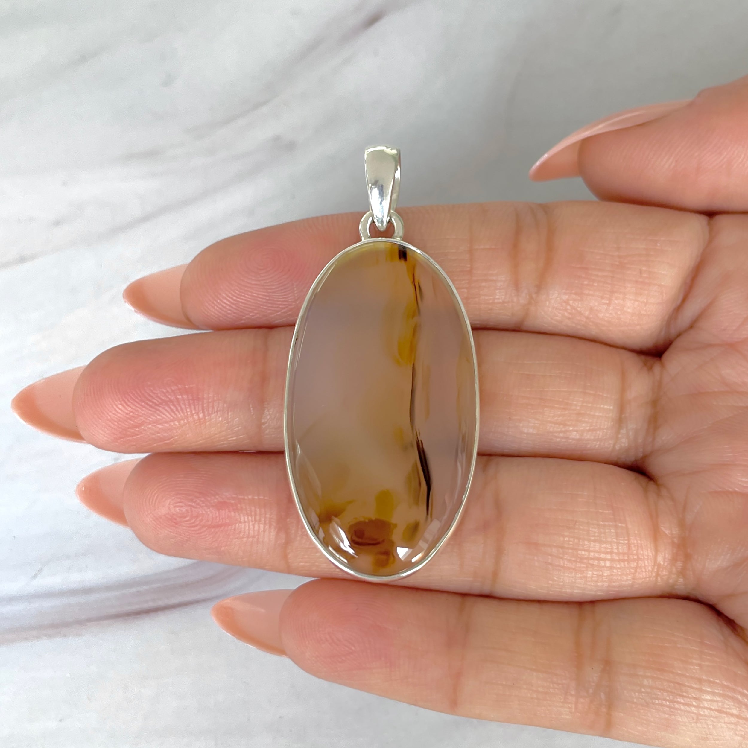 Montana Agate Pendant-(MTA-P-89.)