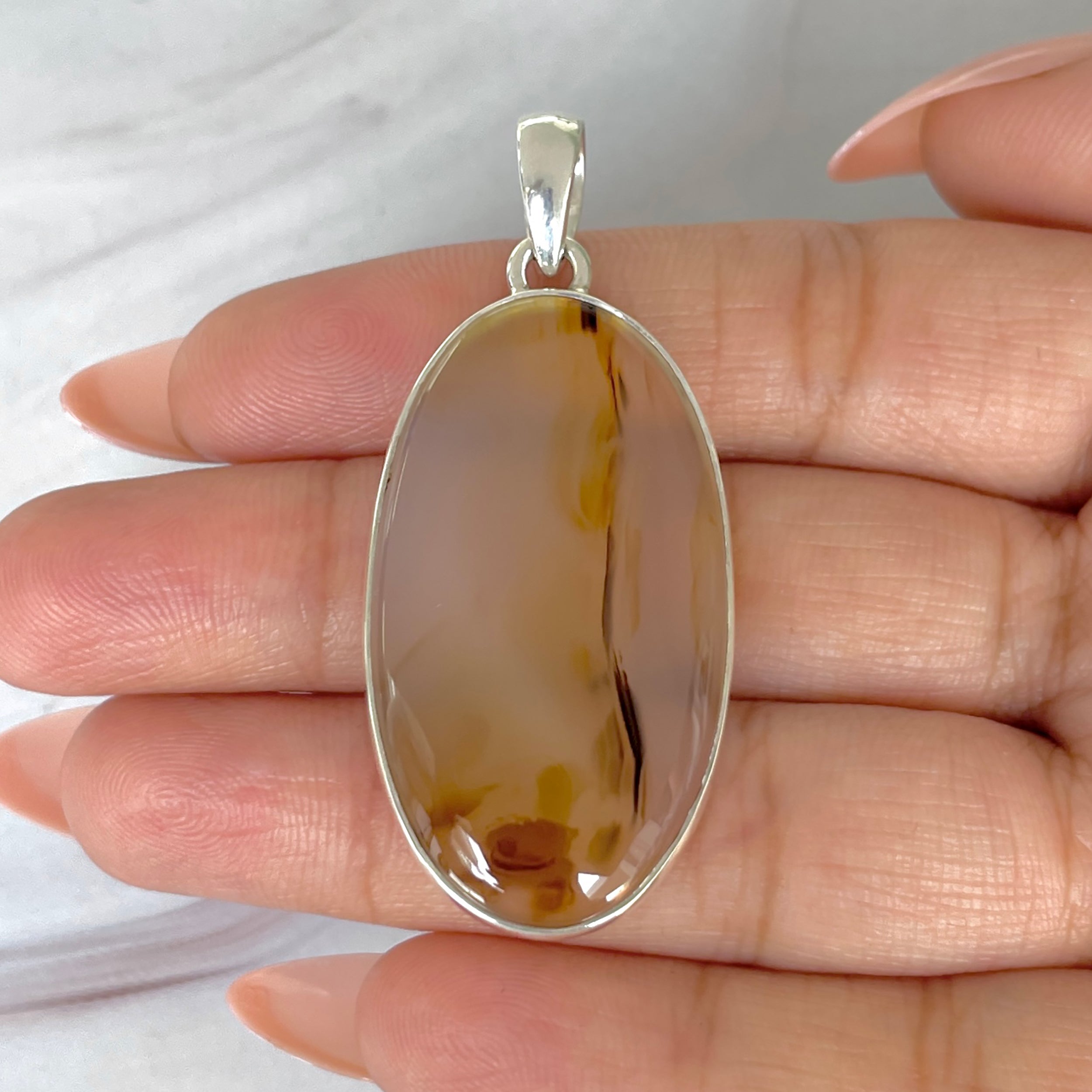 Montana Agate Pendant-(MTA-P-89.)