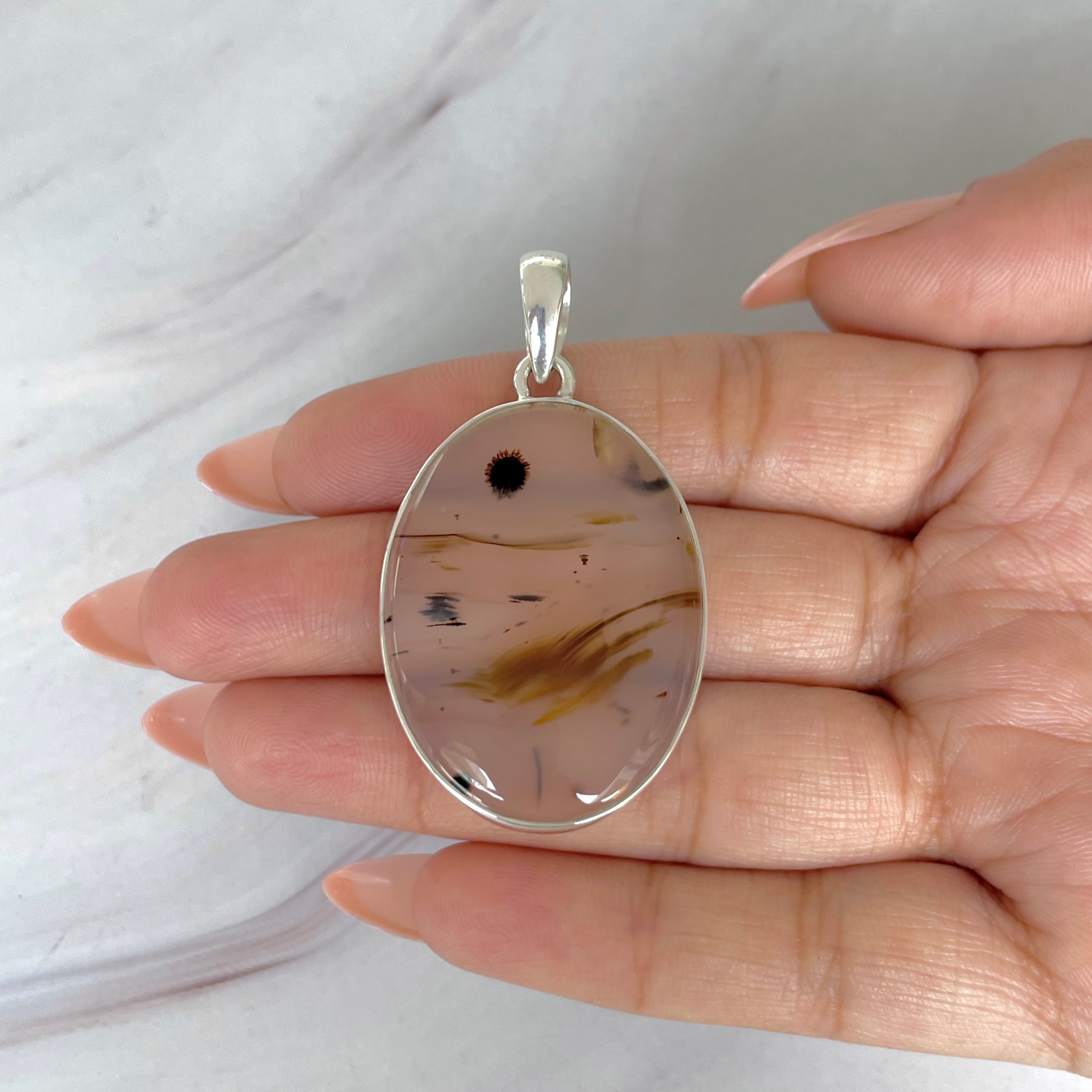 Montana Agate Pendant-(MTA-P-91.)