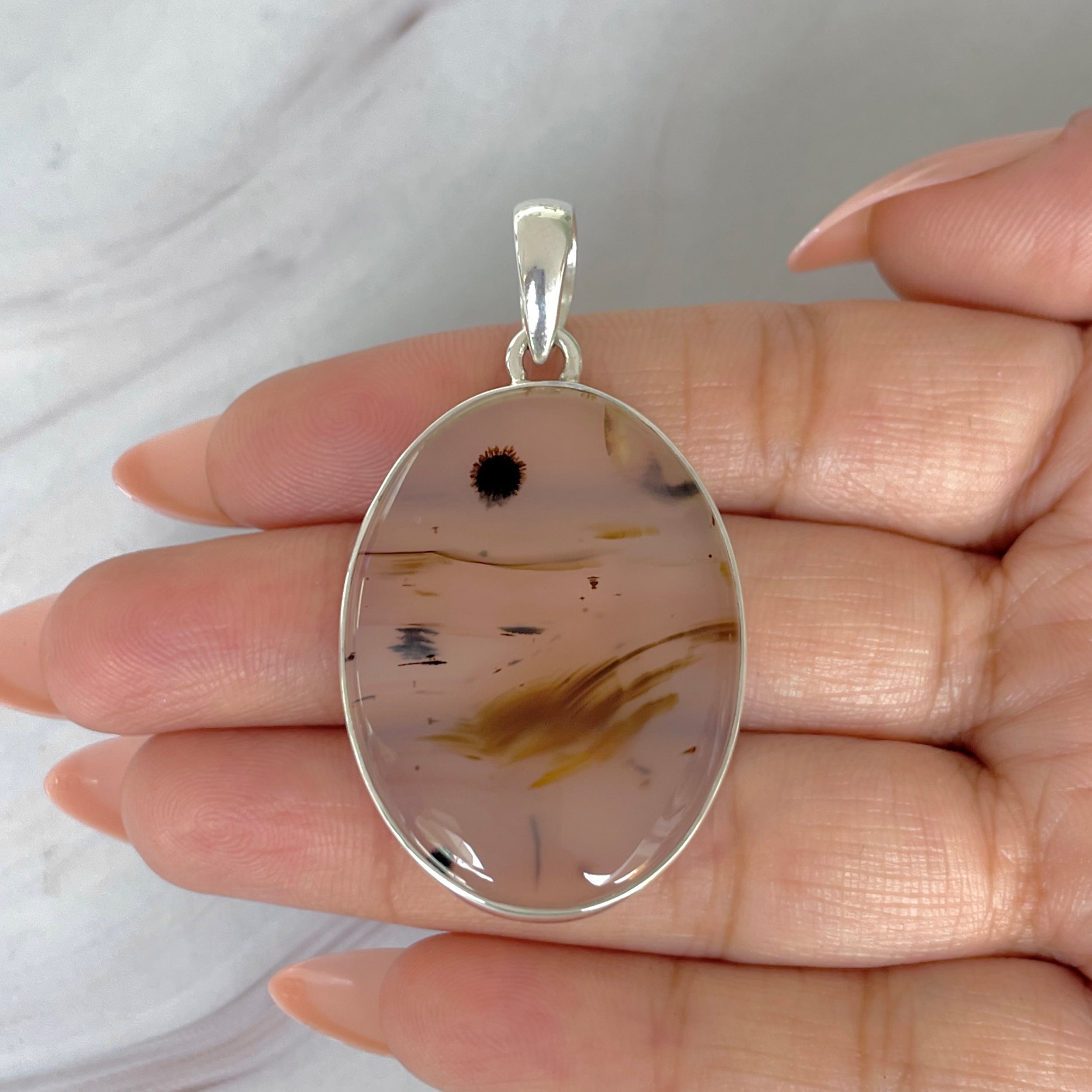 Montana Agate Pendant-(MTA-P-91.)
