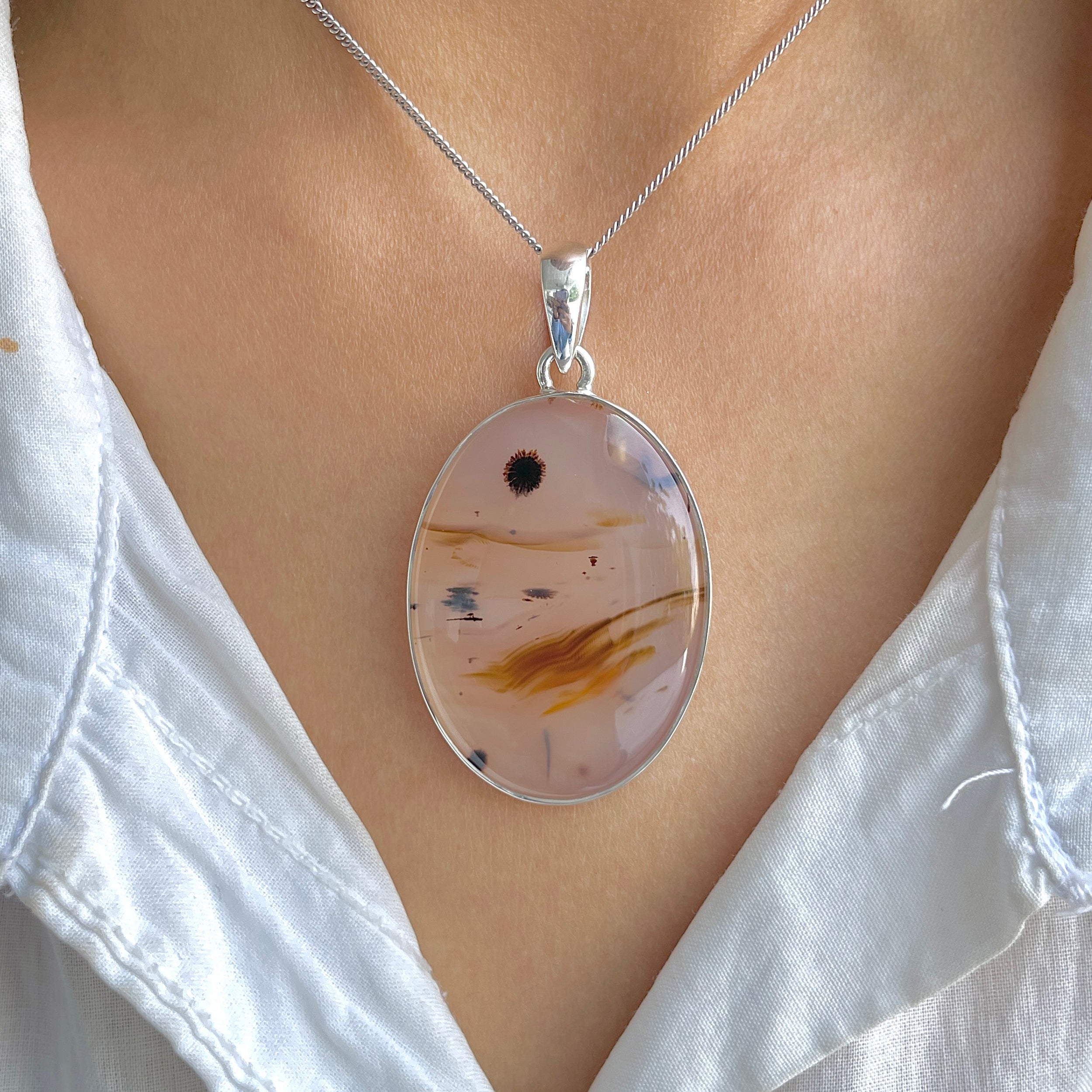 Montana Agate Pendant-(MTA-P-91.)