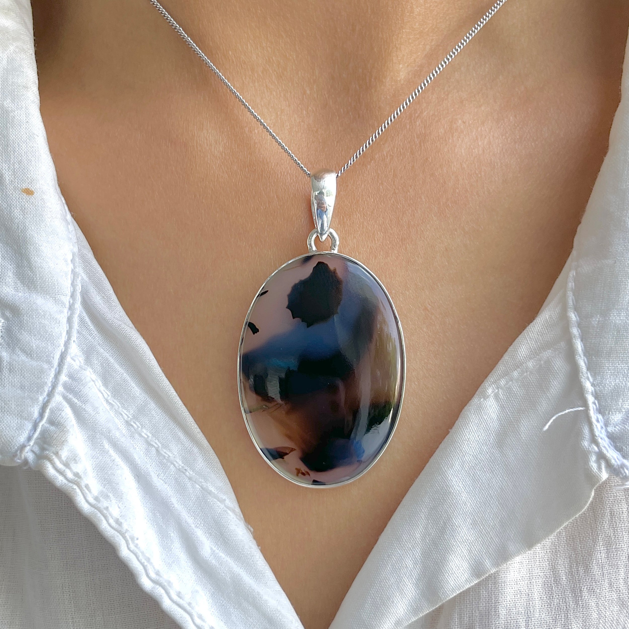 Montana Agate Pendant-(MTA-P-92.)